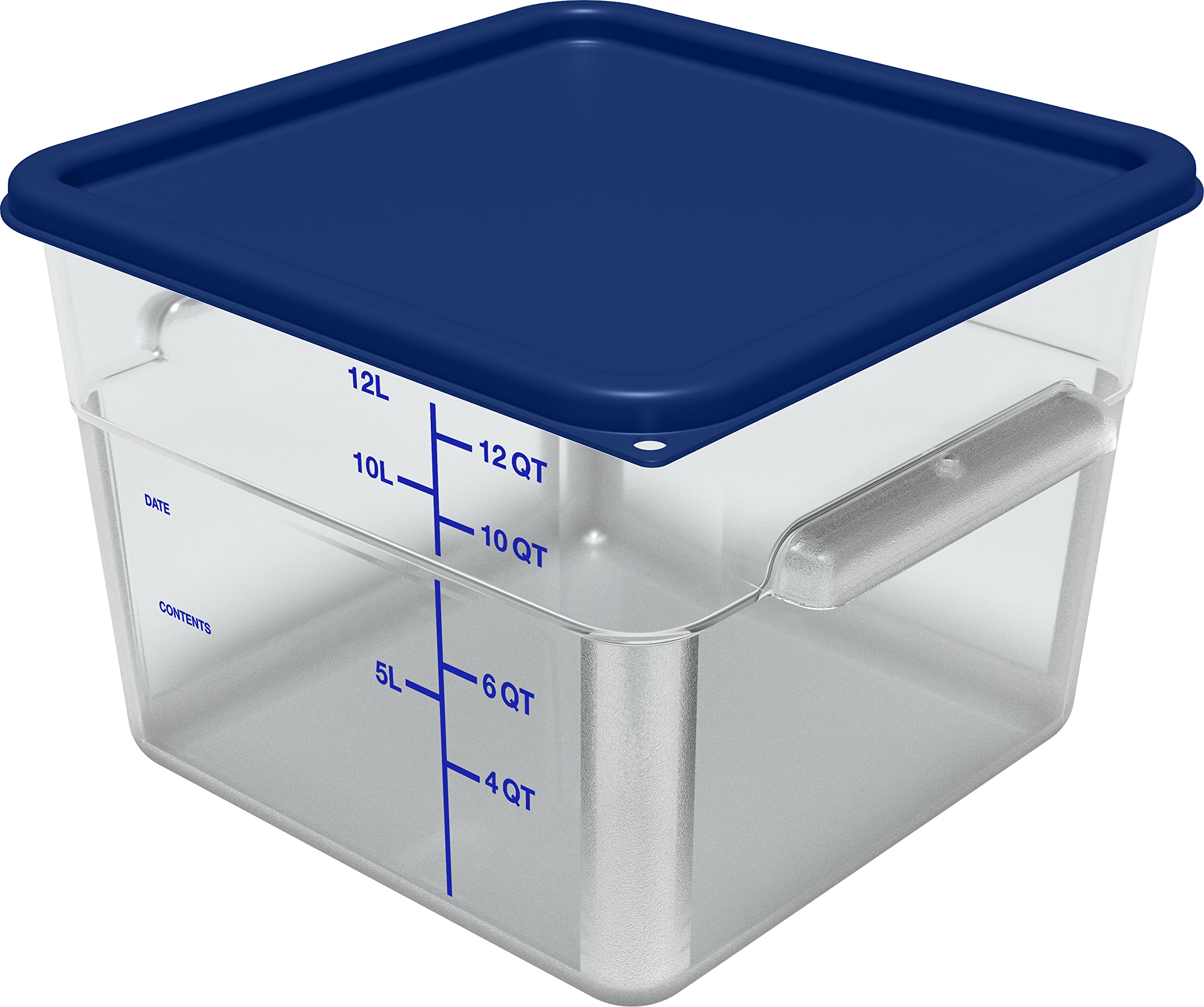 Carlisle Foodservice Products Cfs Squares Plastic Food Storage Lid 12-22 Quart Royal Blue