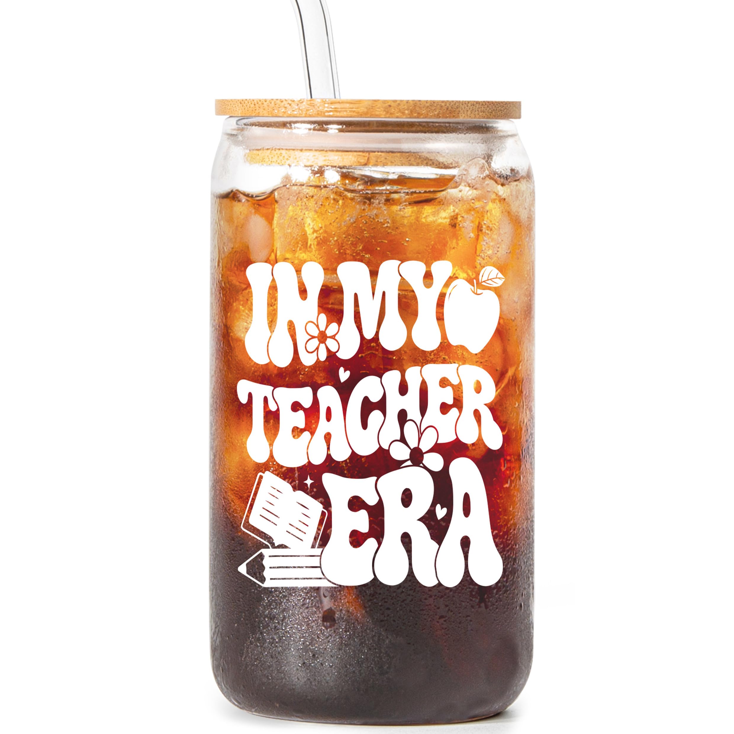 Shqiueos Teacher Gifts, Teacher Cup With Lid Straw, Teacher Appreciation Gifts For Women, End Of Year Teacher Gifts, Back To Sch