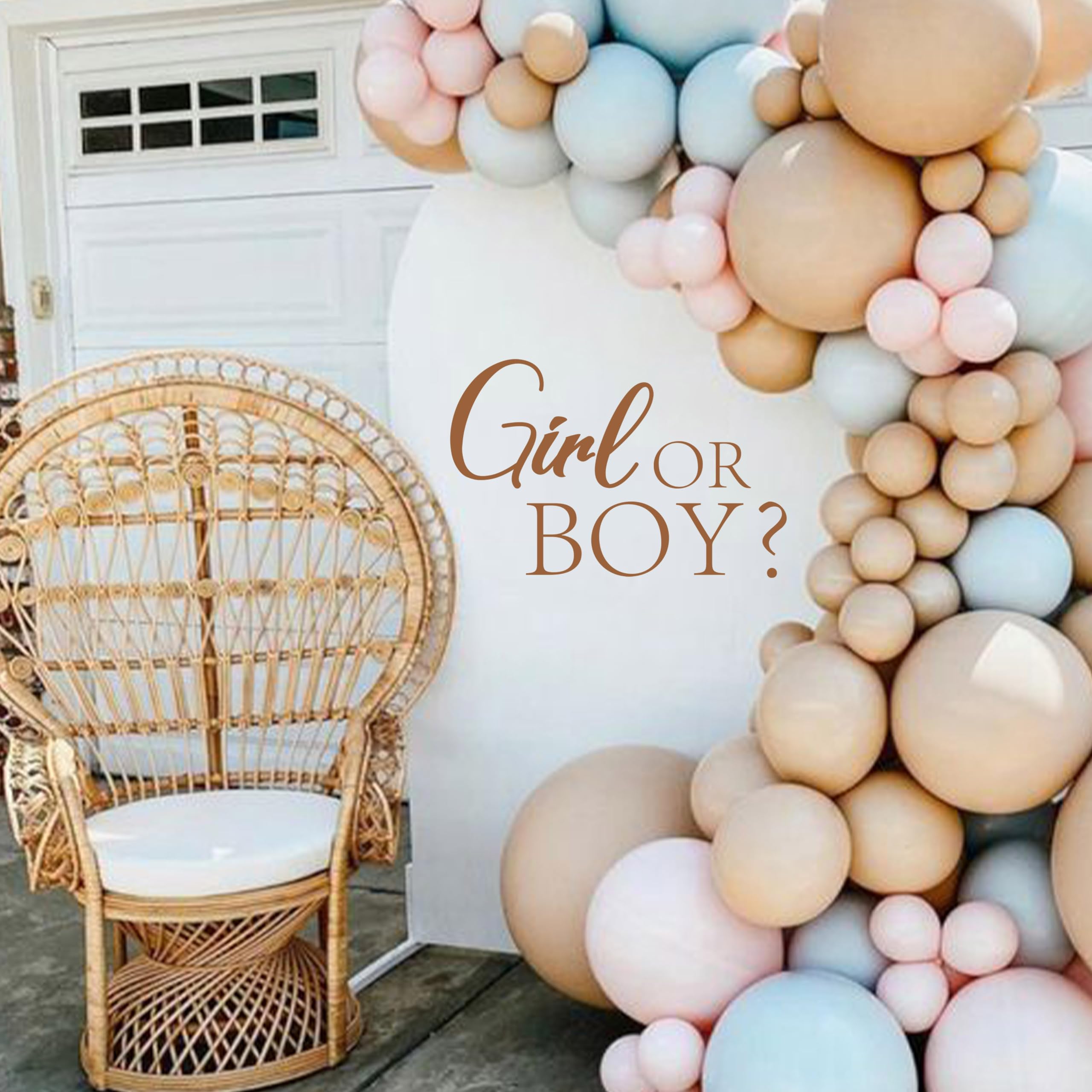 Cieqr Girl Or Boy Gender Reveal Sign Decal - Baby Shower Party Decal Sign, Baby Shower Decorations For Party, Balloon Arch, Back