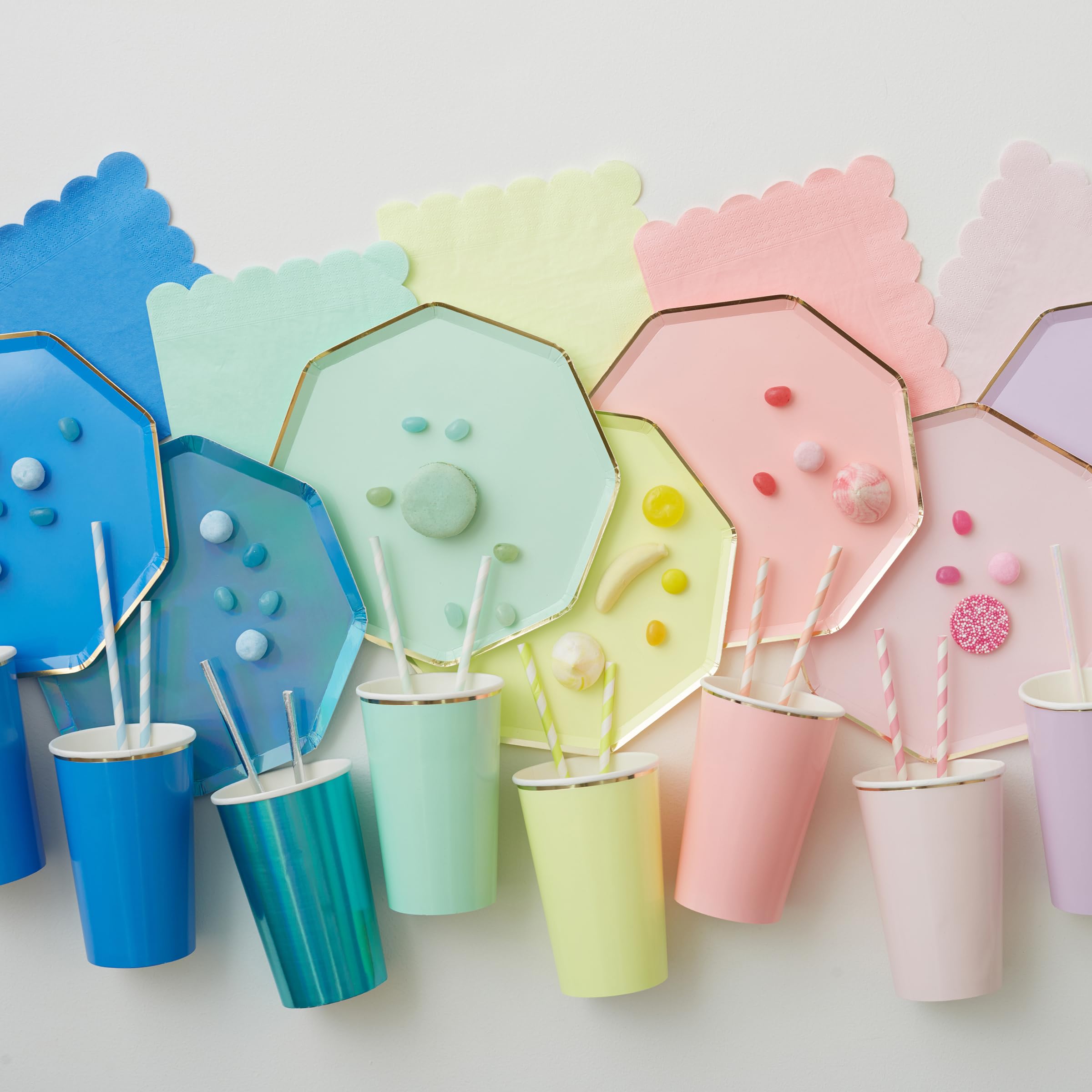 Meri Meri Bright Blue Highball Cups