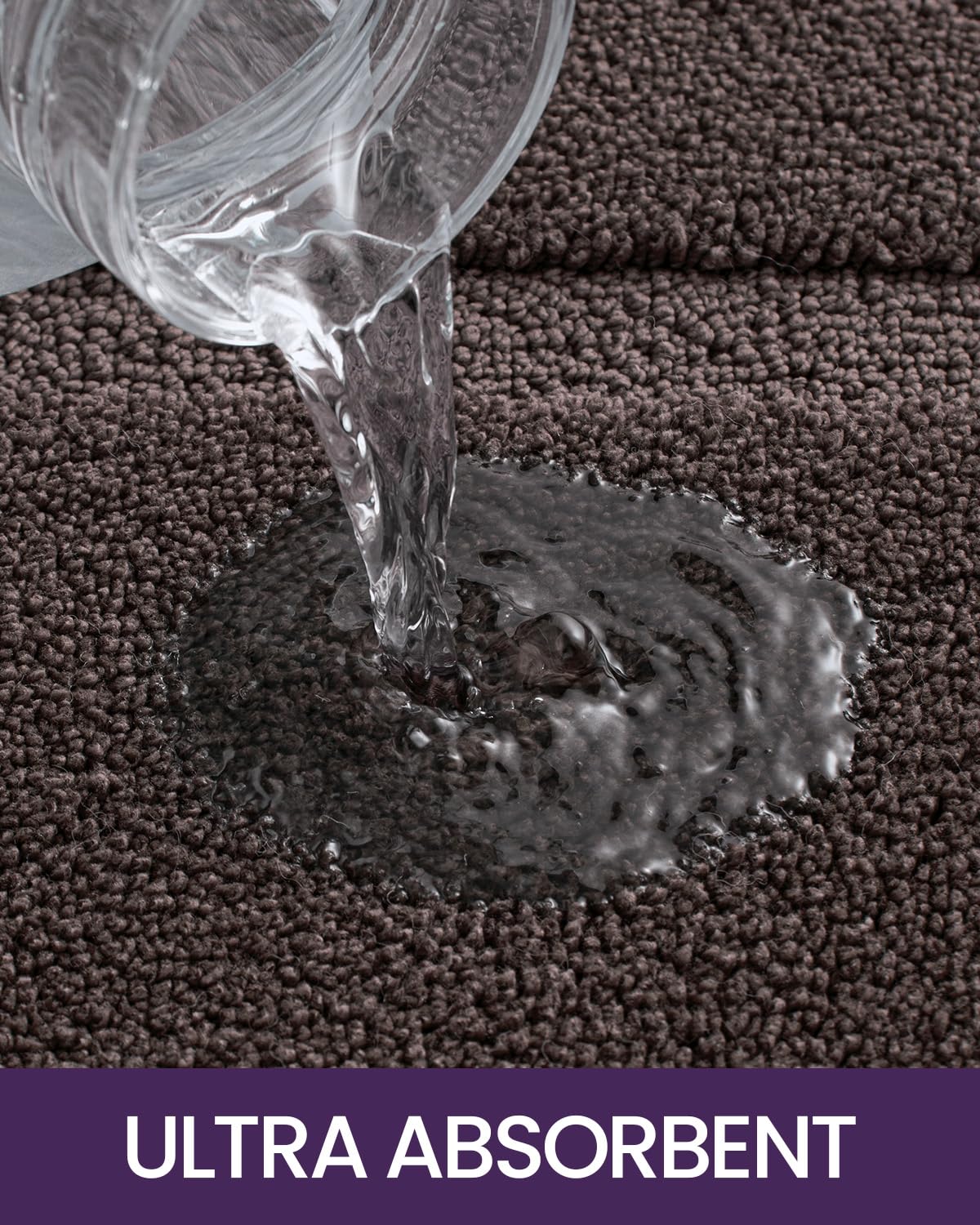 Dexi Bathroom Rug Mat, Ultra Absorbent Soft Bath Rug, Washable Non-Slip Bath Mat For Bathroom Floor, Tub, Shower Room, 43''X24''