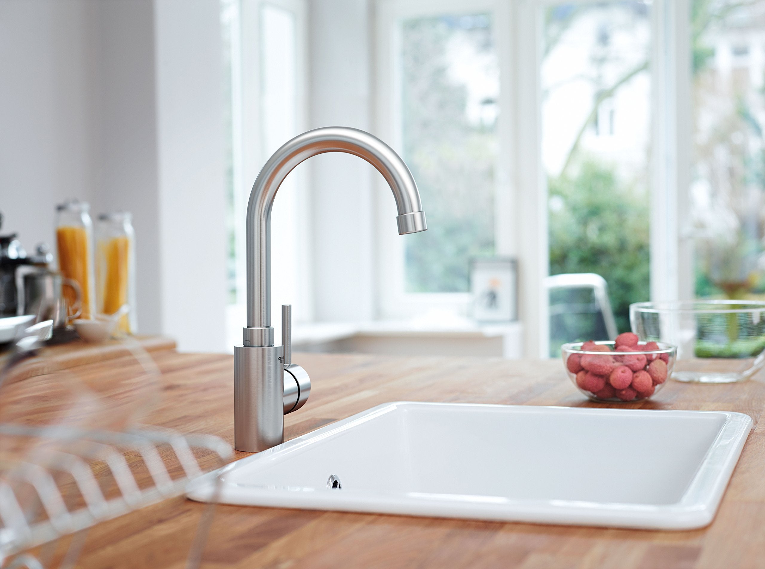 Grohe 31518Dc0 Concetto Single-Handle Kitchen Faucet, 1.5 Gpm, Supersteel Infinityfinish