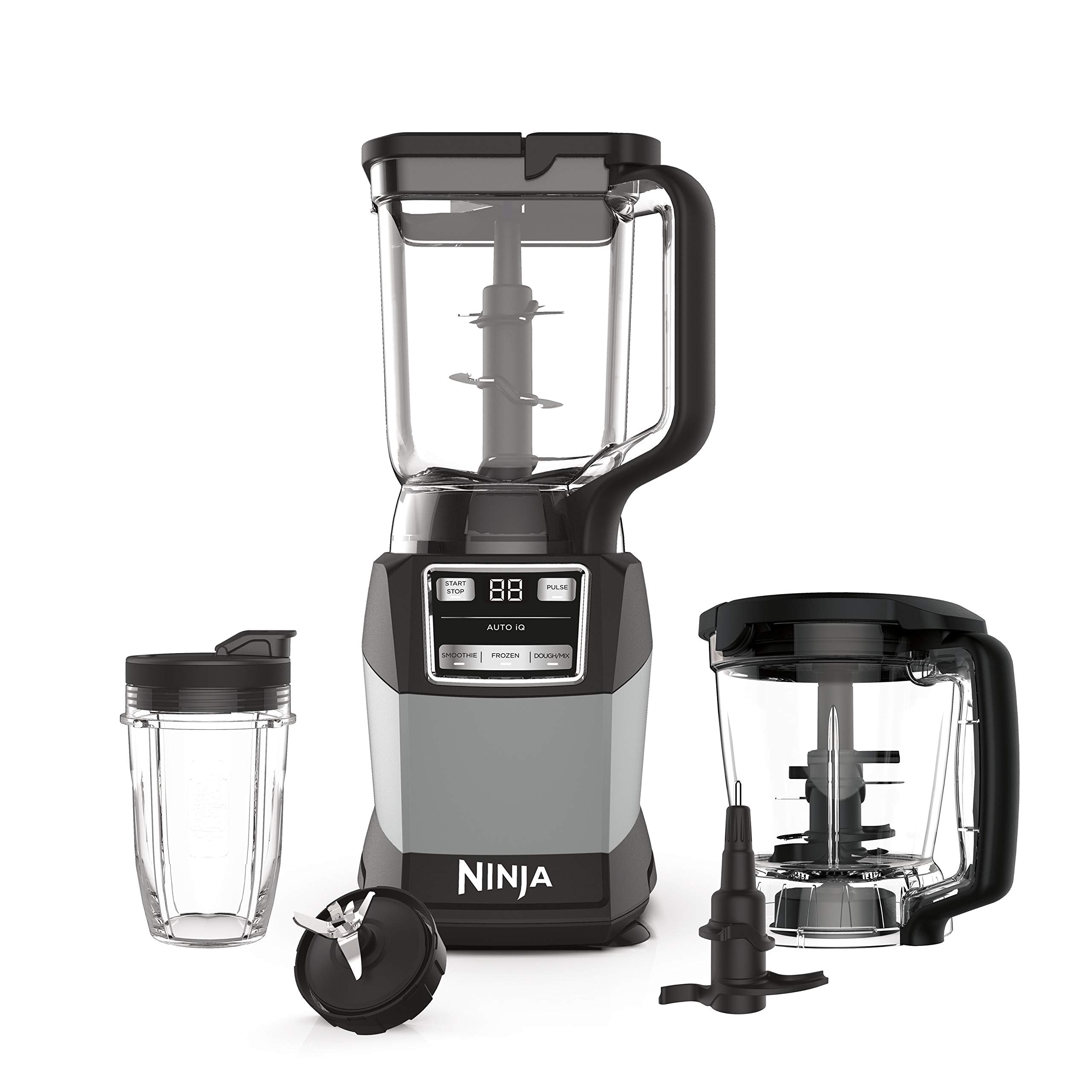 Ninja Blender, Compact Kitchen System, 1200W, 3 Functions For Smoothies, Dough & Frozen Drinks With Auto-Iq, 72-Oz.* Blender Pit
