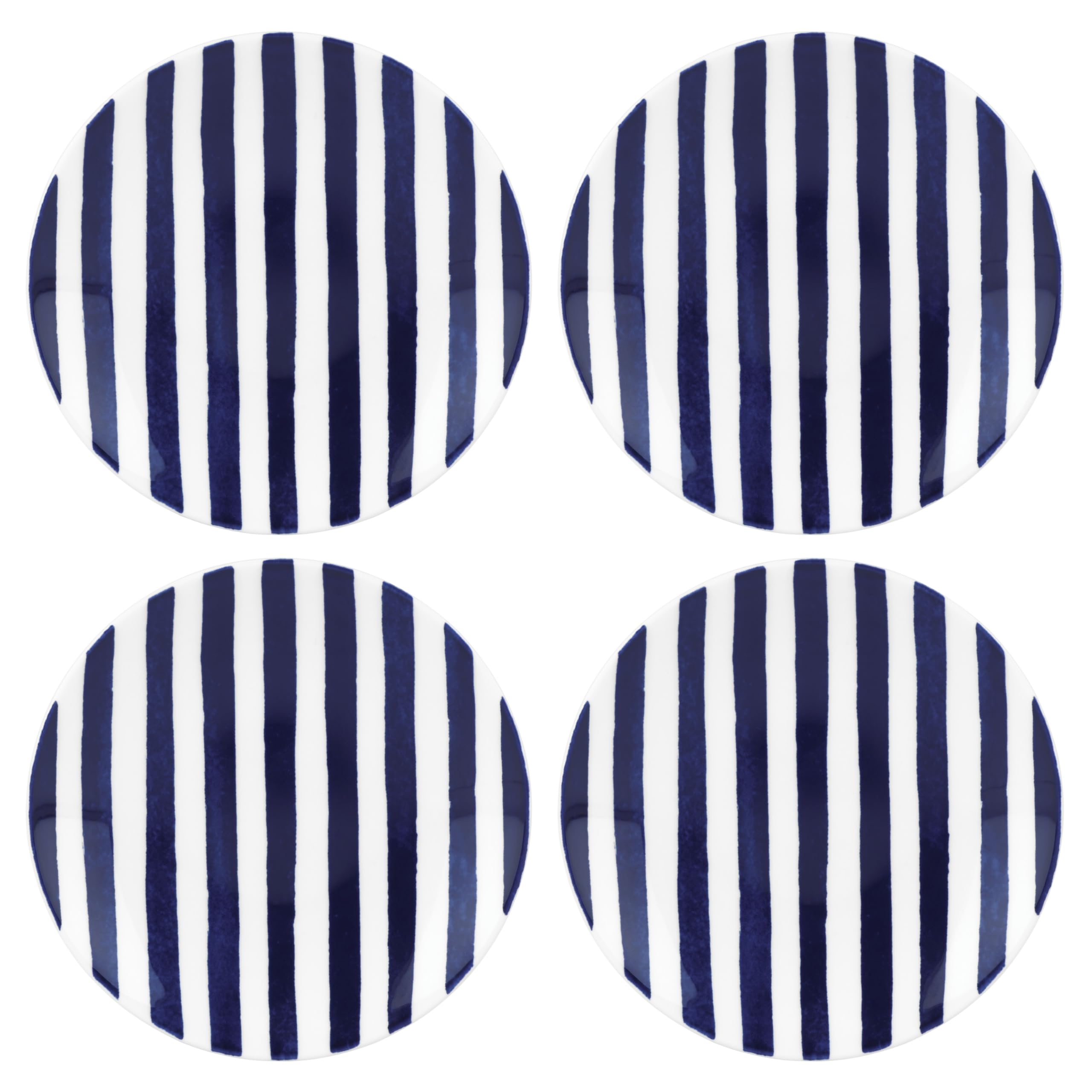 Kate Spade New York Charlotte Street 4-Piece Tidbit Plate, 1.75 LB, Blue