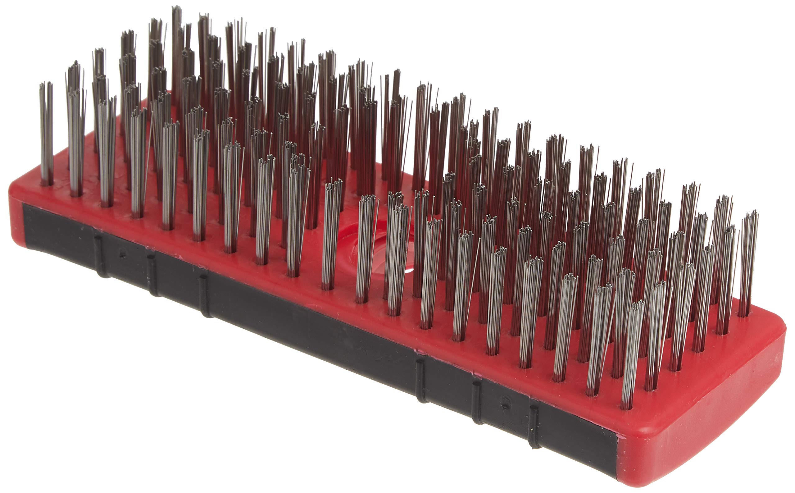 Red Devil 4166 Soft Grip Stainless Steel Scrub Brush, 7''