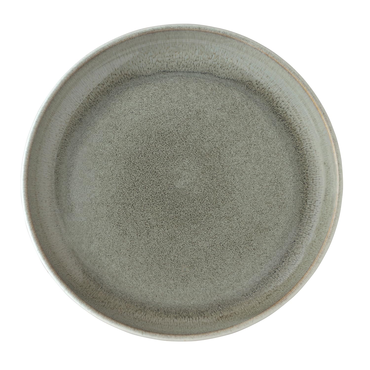 Sango Resona Moss 16-Piece Green Dinnerware Set - Service for 4, Plate & Bowl Set, Durable Stoneware with Reactive Glaze Finish,