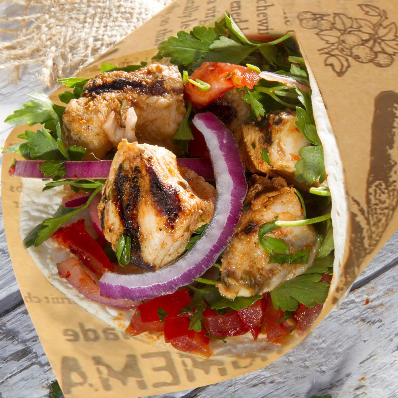 Doitool Parchment Paper Sheets 50 Sheets Wax Paper Sheets For Food, Greaseproof Newsprint Vintage Craft Paper Beautiful Baking P