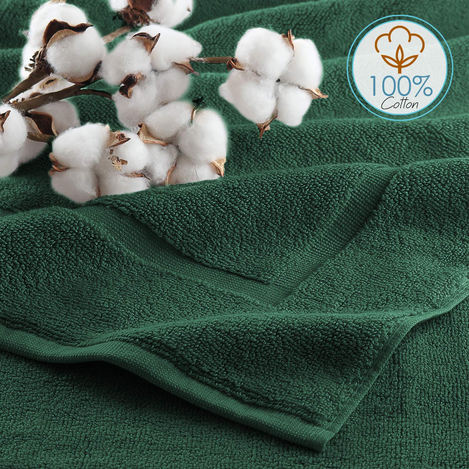 Hearth & Harbor Bath Mat Towels - 100% Ring Spun Cotton Luxury Towels - Ultra Soft & Highly Absorbent, Bathroom Towels, Floor Ma