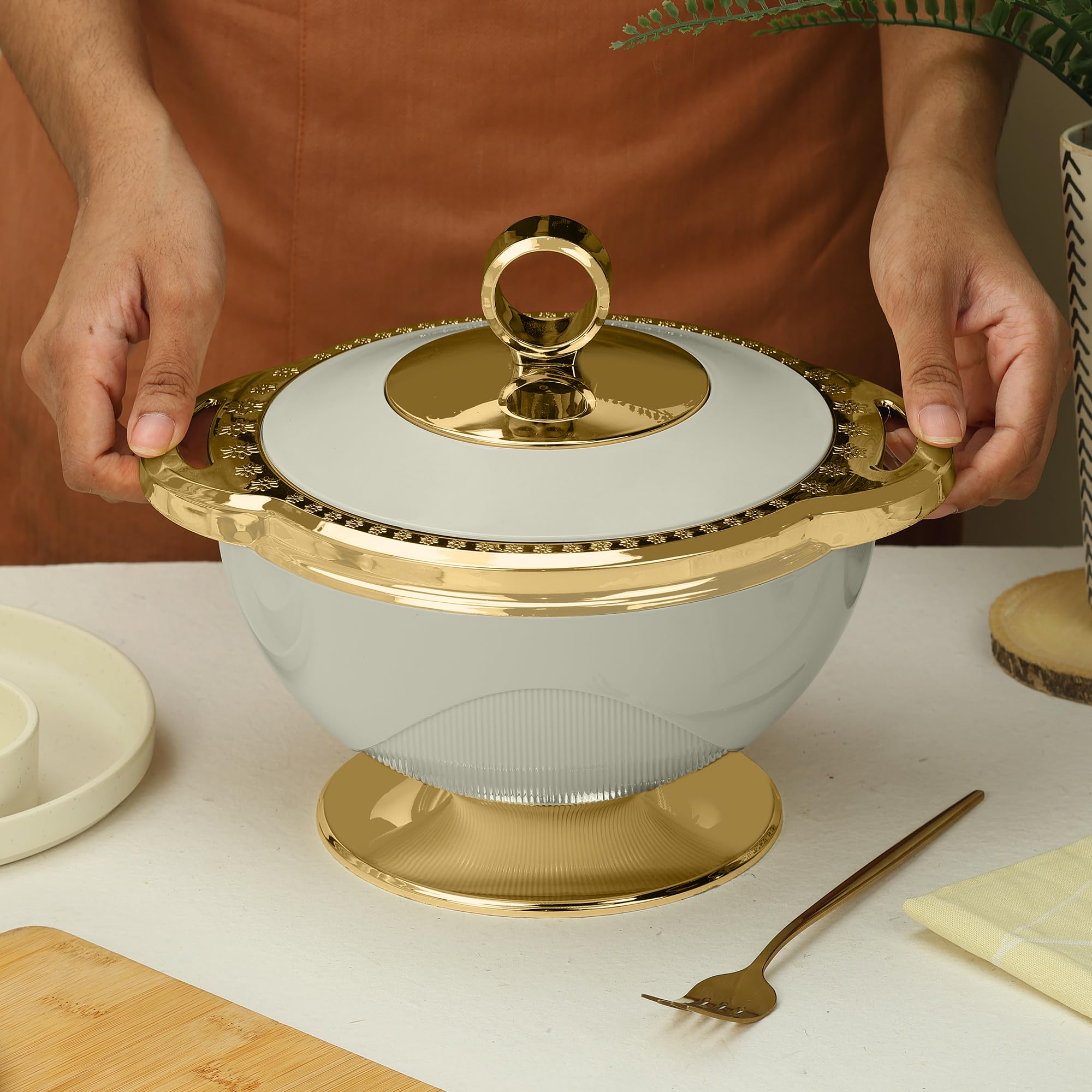 Selvel Milano Inner Steel Casserole Set Of 3 (1700Ml, 1100Ml, 600Ml)|Bpa Free|Advanced P.U. Insulation| Hot Box For Kitchen | Ke