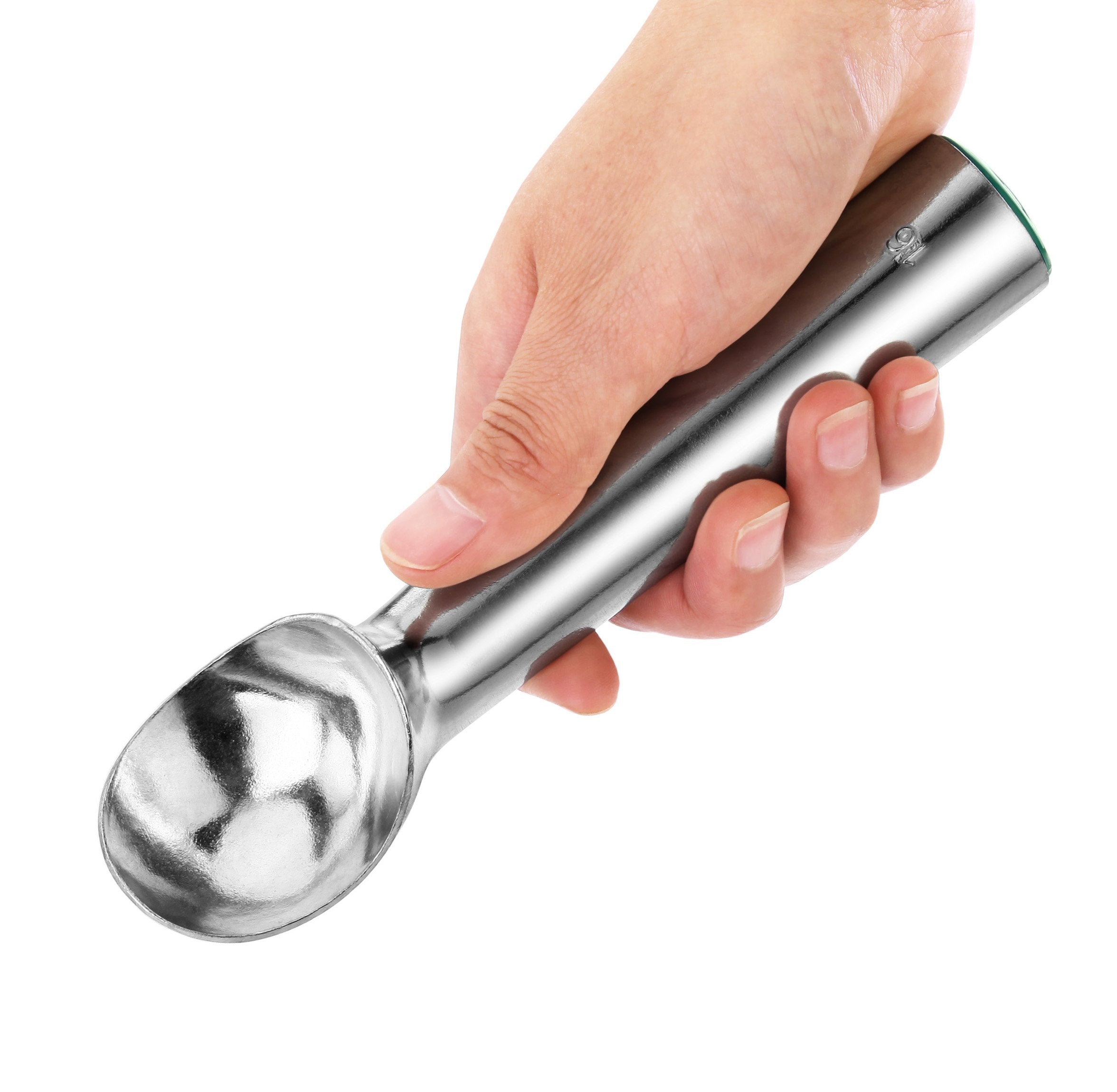 New Star Foodservice 35421 Commercial-Grade Ice Cream Dipper Scoop, Self Defrost, 2.5 Oz, Size 16, Green