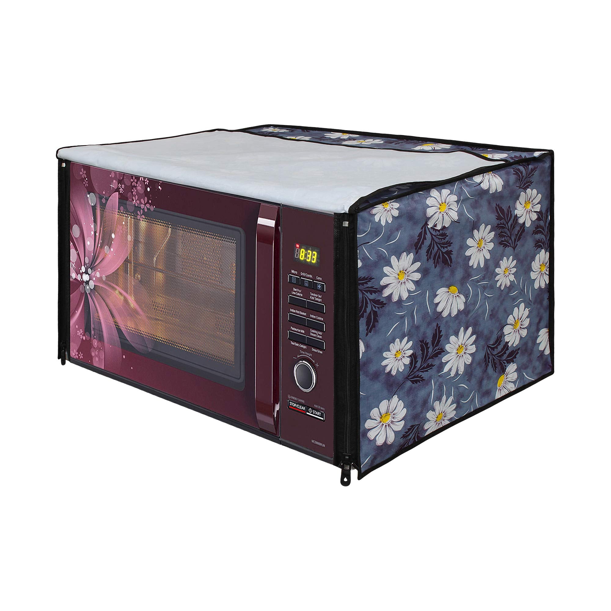 Lithara Printed Waterproof Microwave Oven Cover For Ifb 25L Model : 25Sc4 | Sams10 (Multicolor)