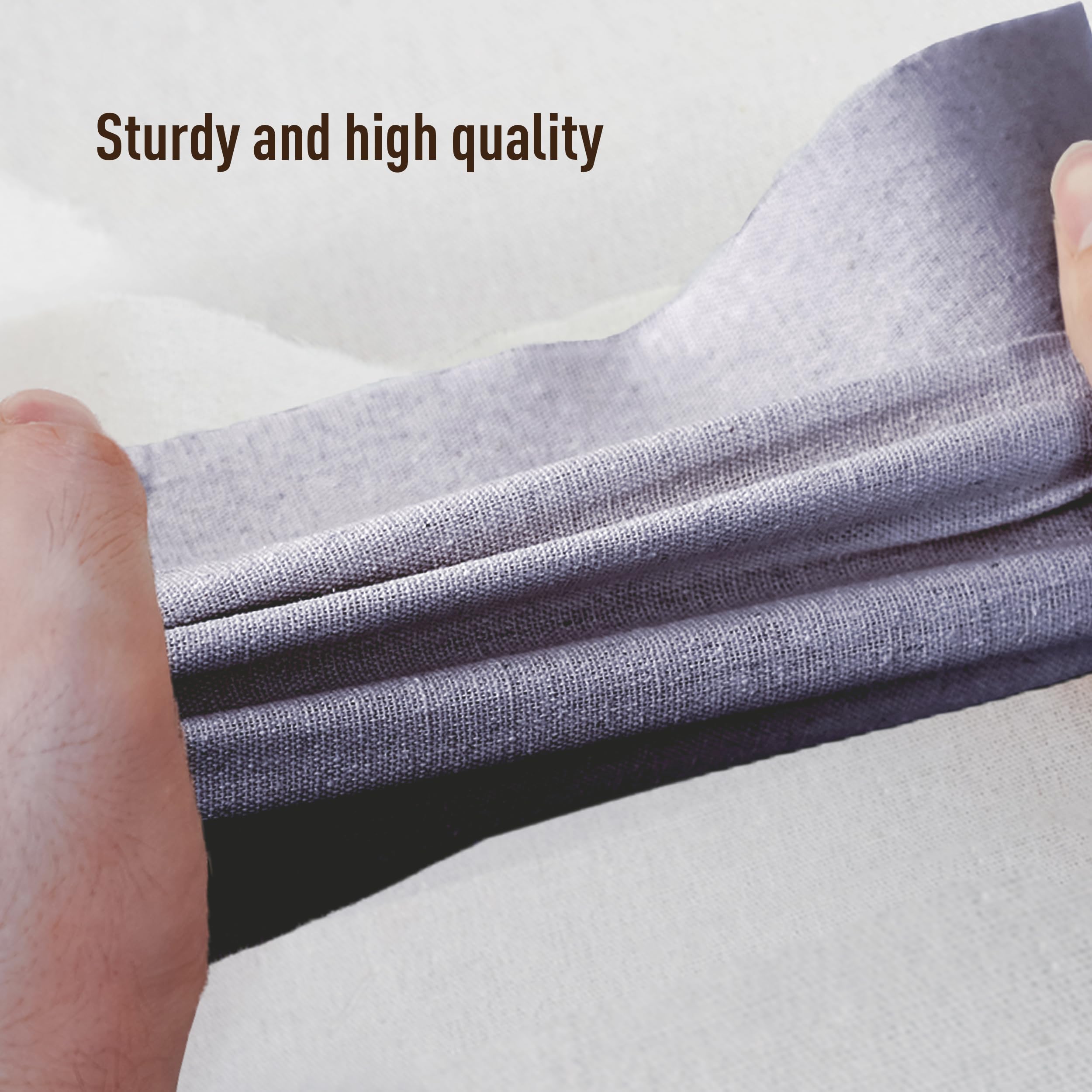 Citylife 3-Pack Collapsible Storage Bins With Lids, Linen Fabric Foldable Storage Boxes, Cube Closet Organization For Clothes, B