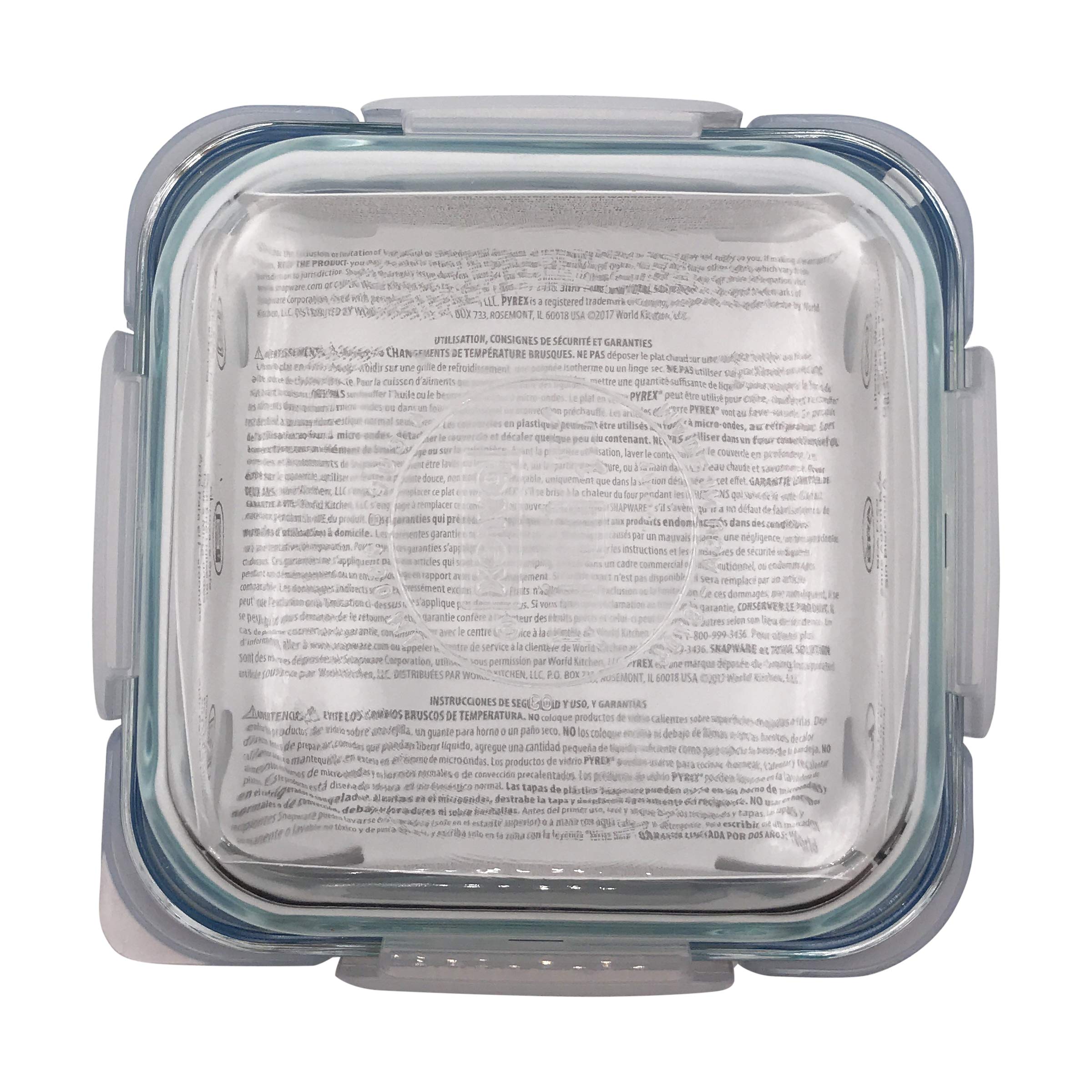 Snpwr Sq W/Lid Clear 4C (Pack Of 4)