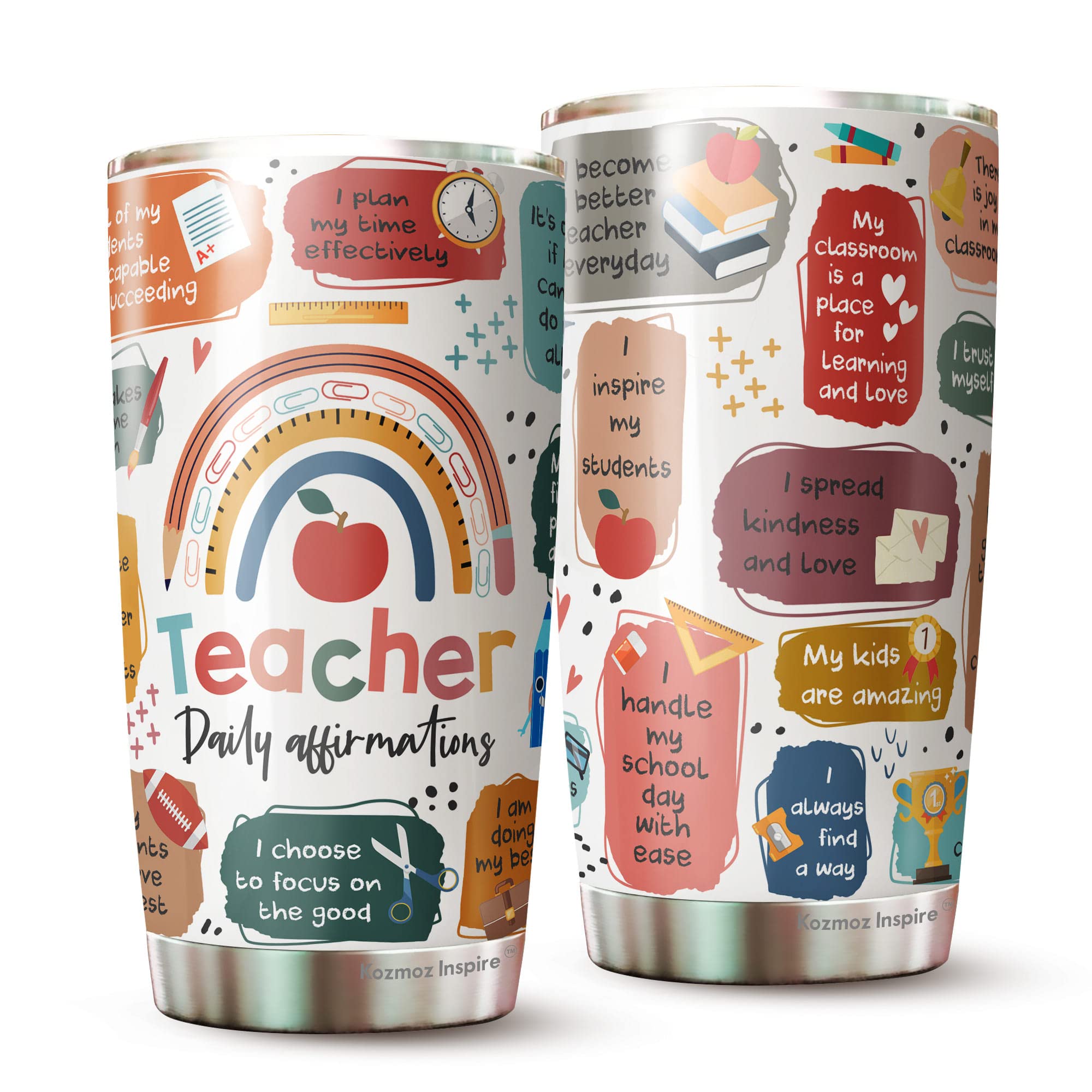 Kozmoz Inspire Teacher gifts for women-Gifts for teachers - teacher appreciation gifts-teacher gift -Teachers Daily Affirmations