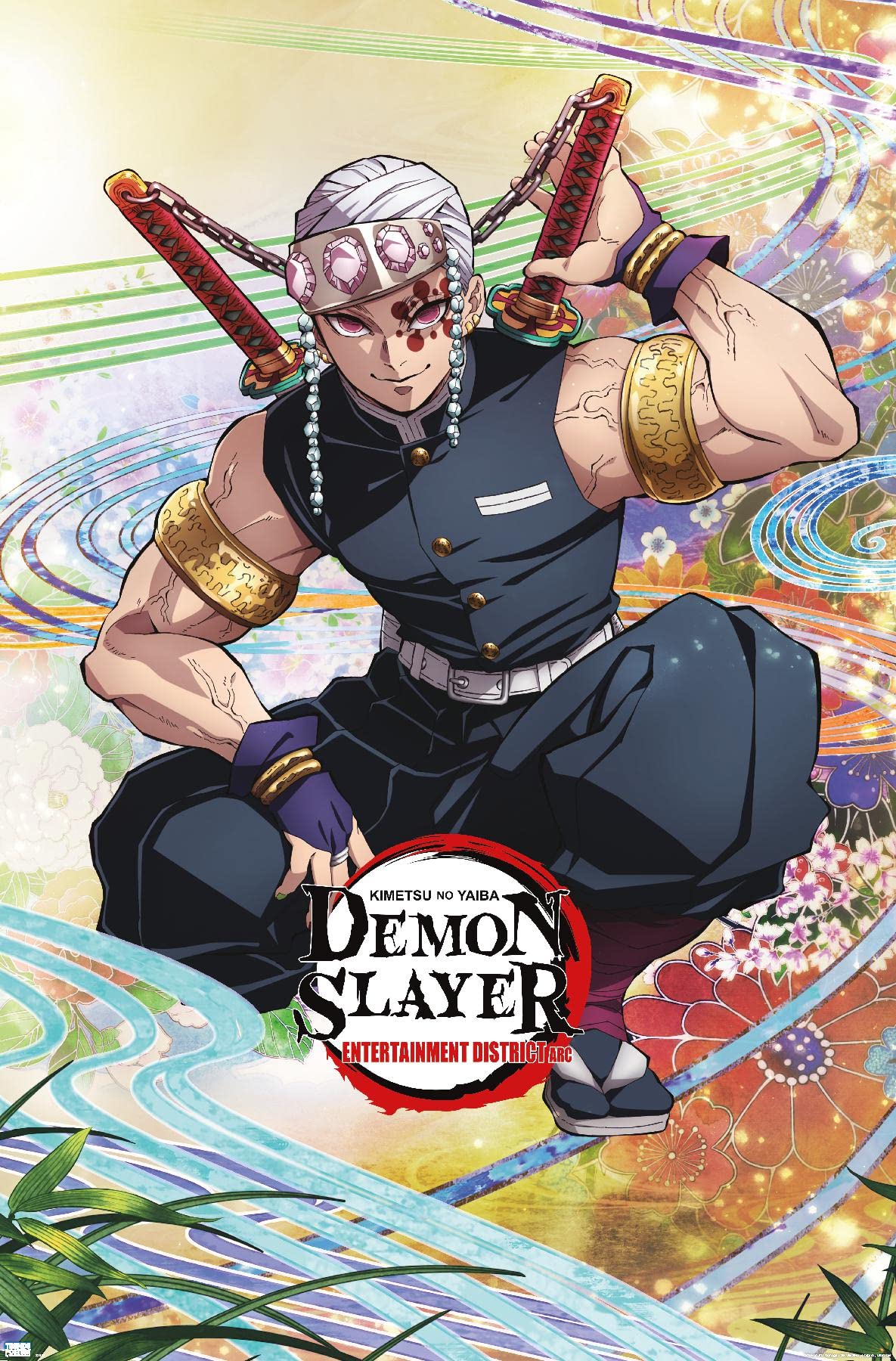 Trends International Demon Slayer - Tengen Uzui One Sheet Wall Poster, 22.375'' X 34'', Premium Unframed Version