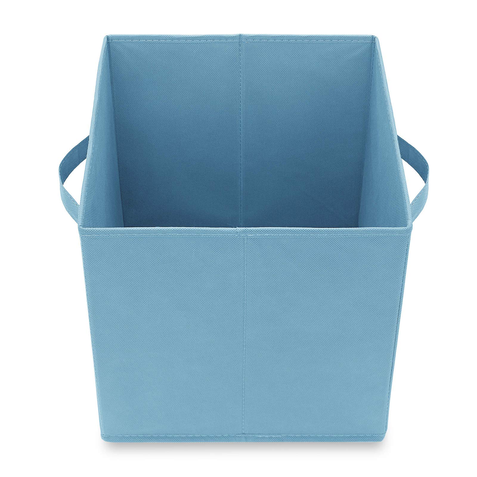 Casafield Set of 6 Collapsible Fabric Cube Storage Bins  Baby Blue - 11'' Foldable Cloth Baskets for Shelves  Cubby Organizers & More