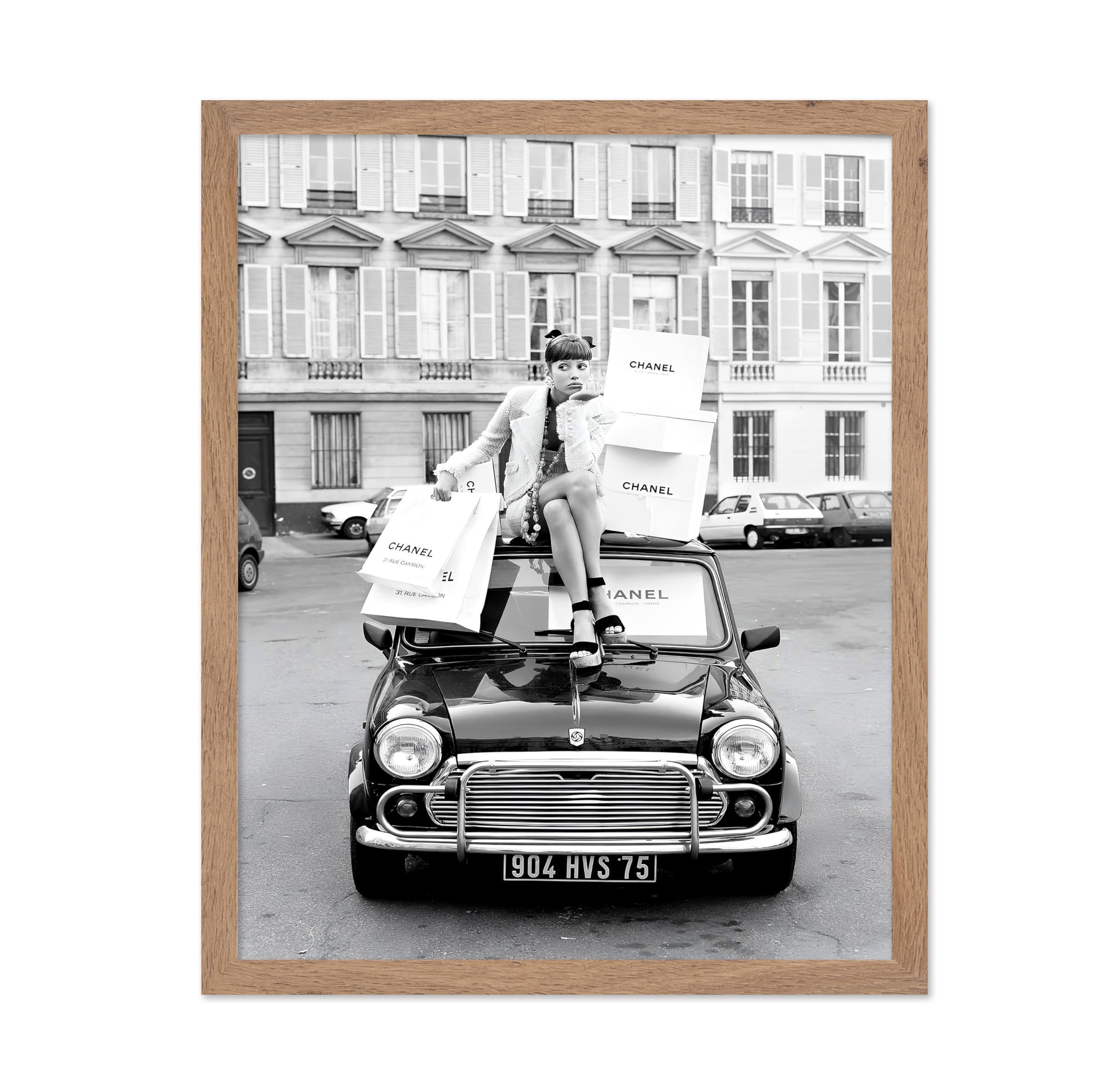 Poster Master Fashion Poster - Shopping in Paris Print - Fashion Photography Art - Glam Gift for Her, Women, Fashionista, Design