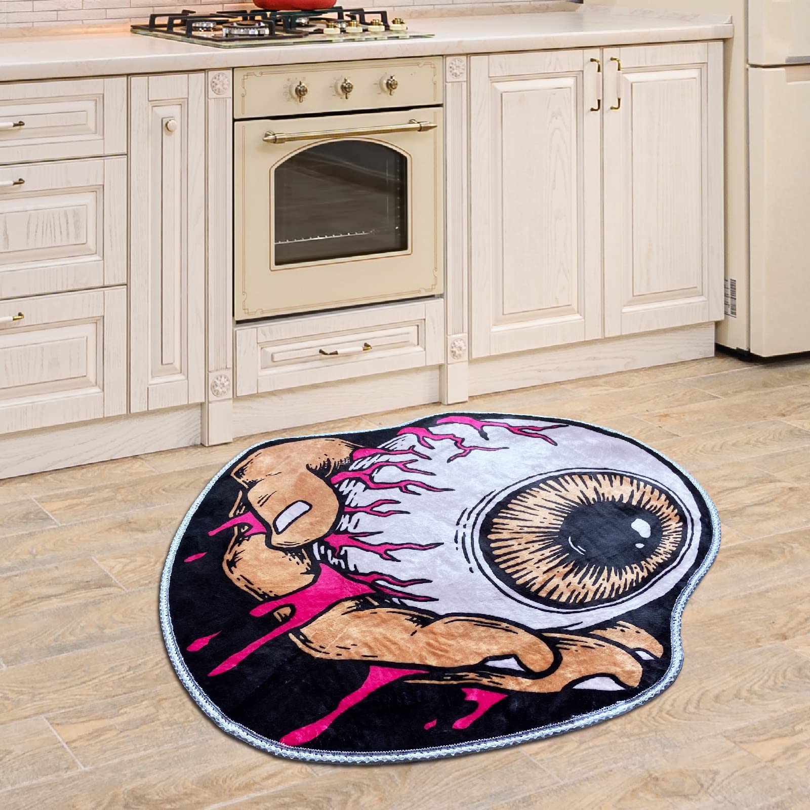Lvilpdhh Scaryone Eye Halloween Soft And Absorbent Microfiber Bath Rugs