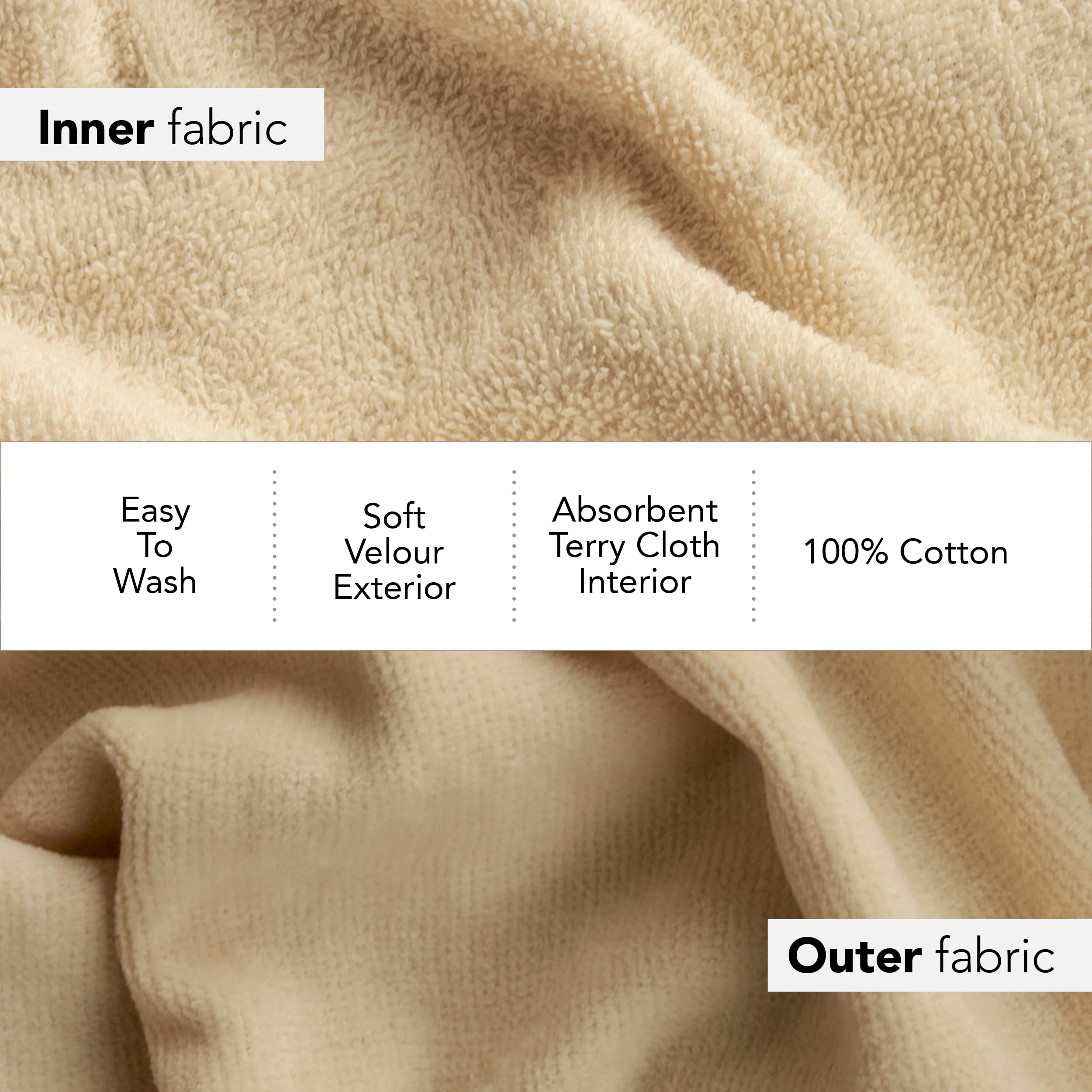 Boca Terry Womens Spa Wrap - 100% Cotton Spa, Shower, Bath And Gym Towel W Snaps, Towel Wrap For Women, Ecru, Medium/Large