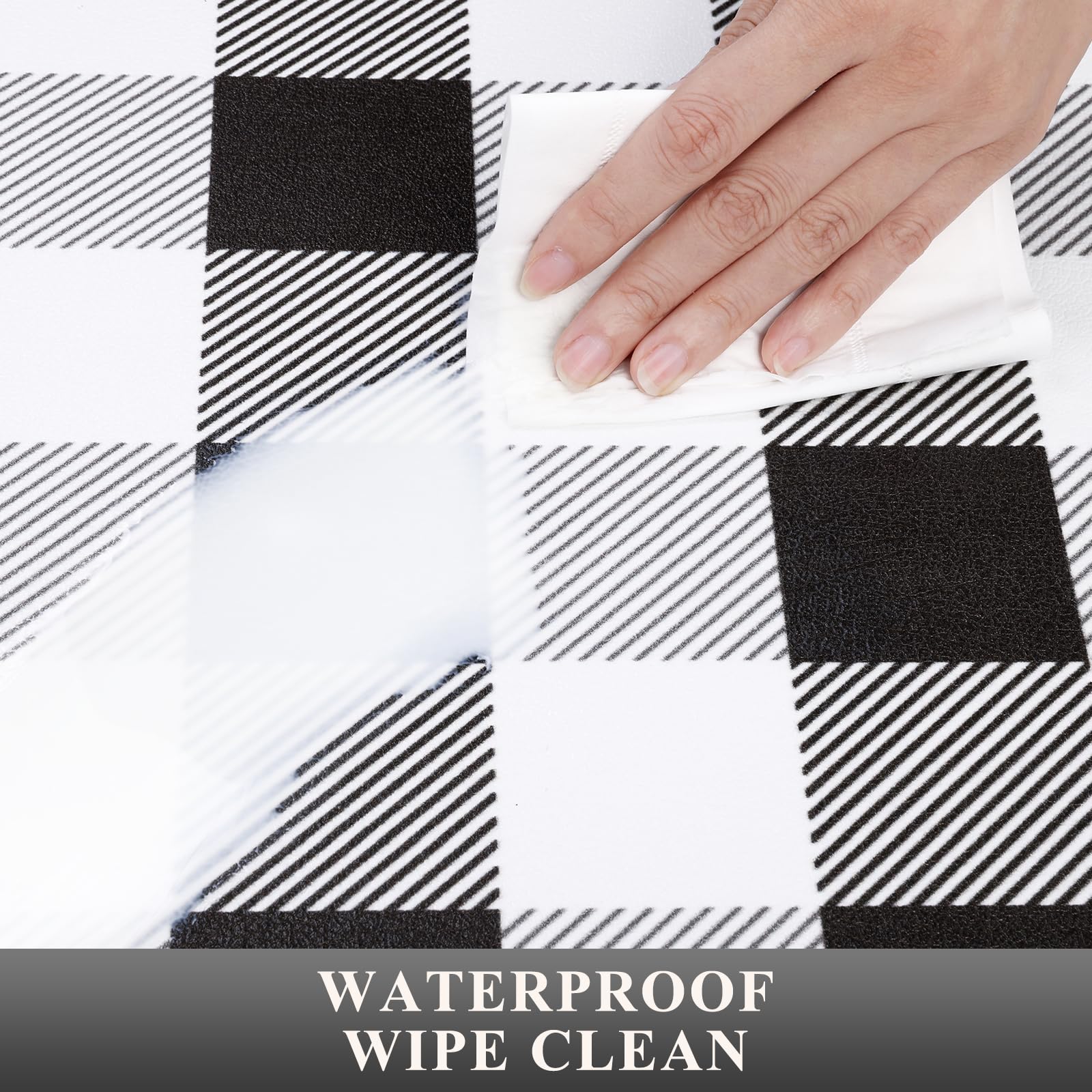 Pauwer Anti Fatigue Kitchen Mat Set Of 2, Farmhouse Kitchen Rugs Non Skid Washable, Cushioned Kitchen Mats For Floor, Waterproof