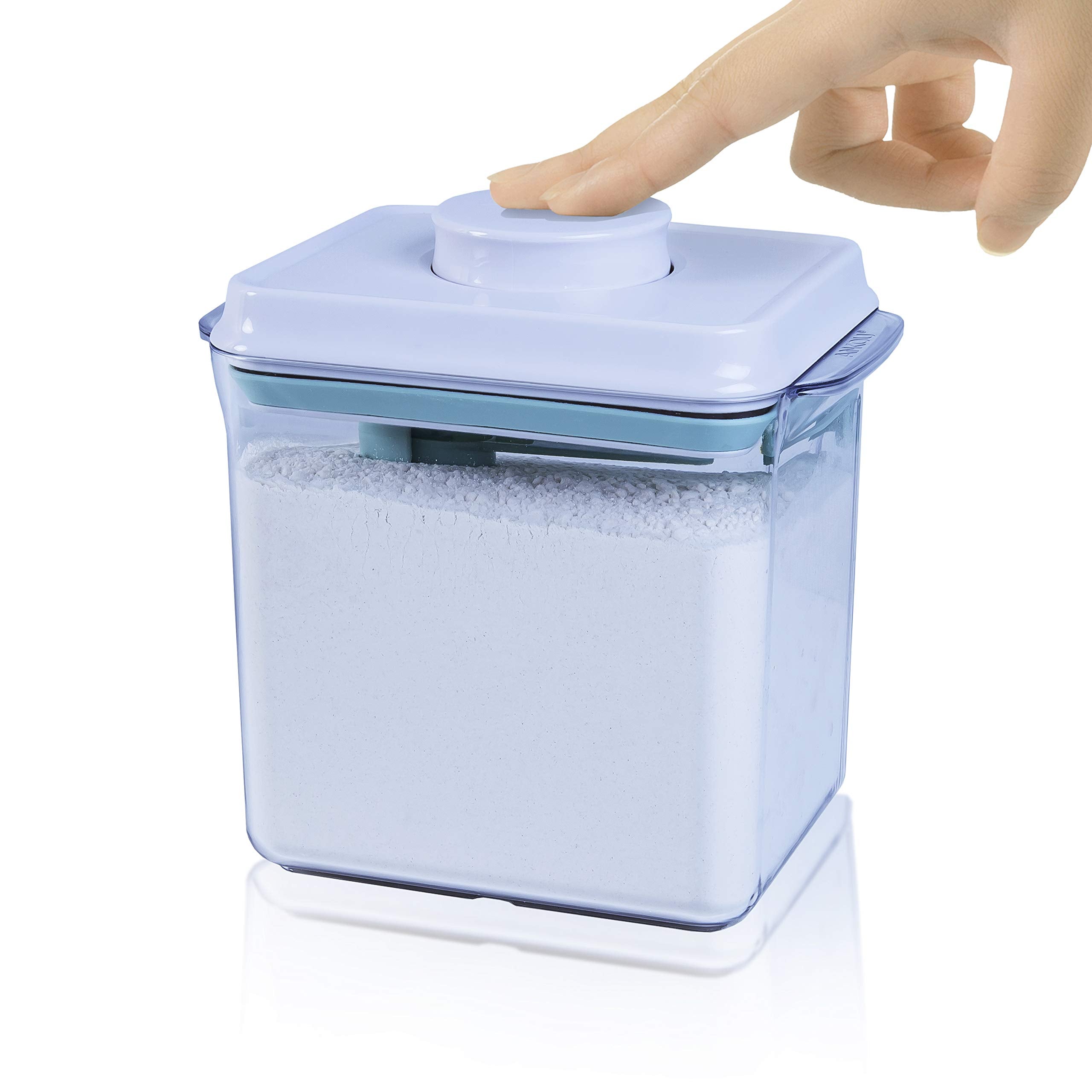 Ichewie - Boptop (1Pc - 1700Ml) Airtight Food Storage Container - Mechanical Silicone Seal Canister - Bpa-Free - 1.79Qt