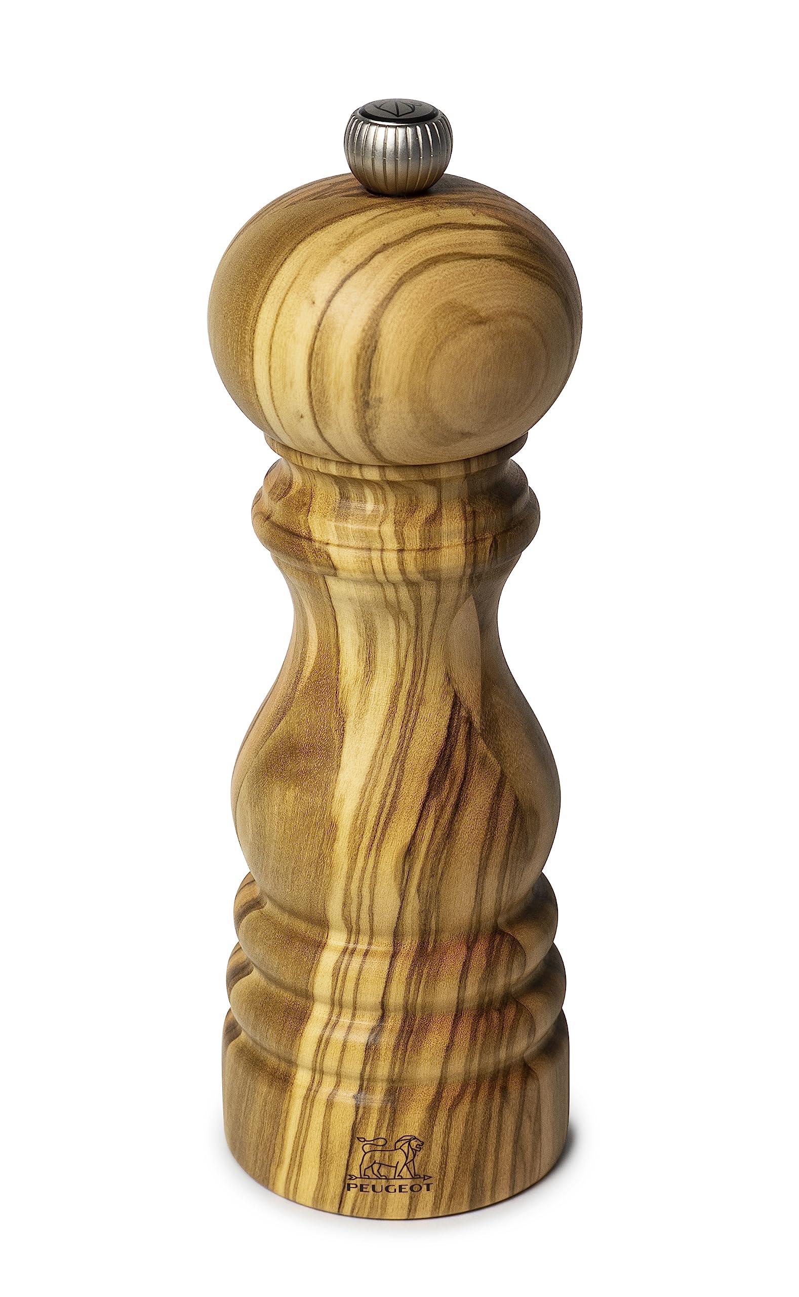 Peugeot - Paris Manual Pepper Mill - Adjustable Grinder - Olive Wood, Natural