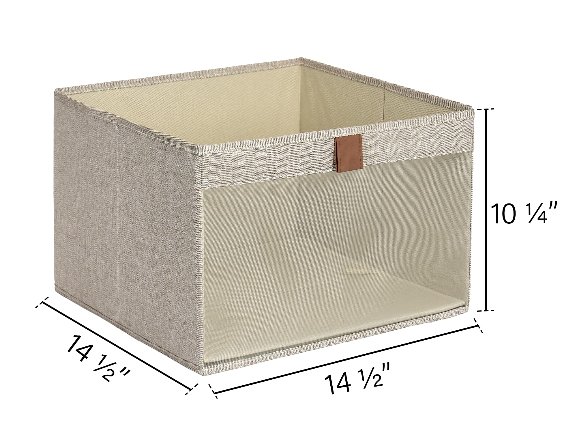 Storageworks Closet Storage Bins With Clear Window And 2 Handles, Foldable Storage Baskets For Shelves, Extra Large Fabric Organ
