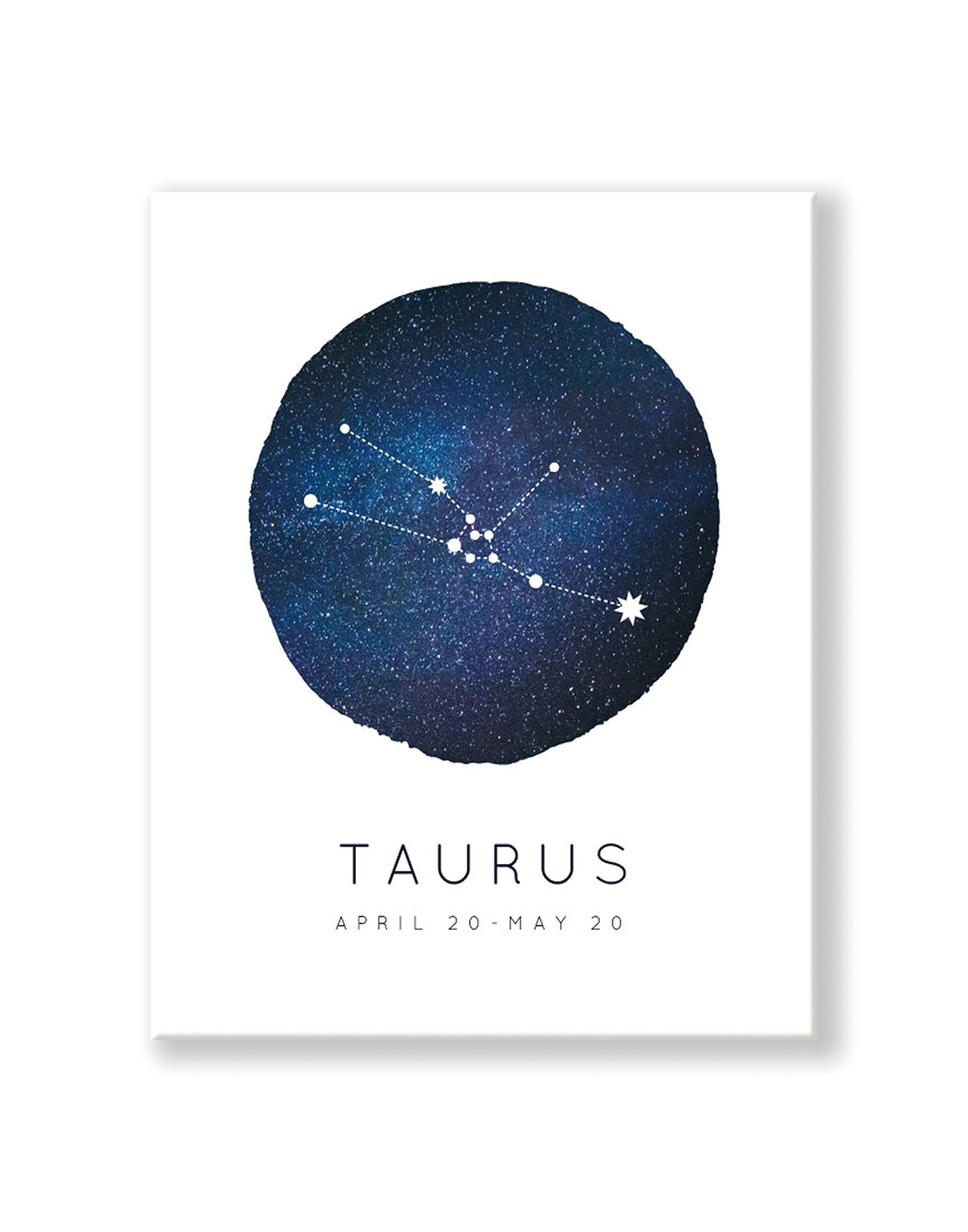 Kindred Sol Collective Taurus Zodiac Constellation Art 14 '' X 11 '' - Minimalist & Dreamy Astrology Print - Perfect For Nursery