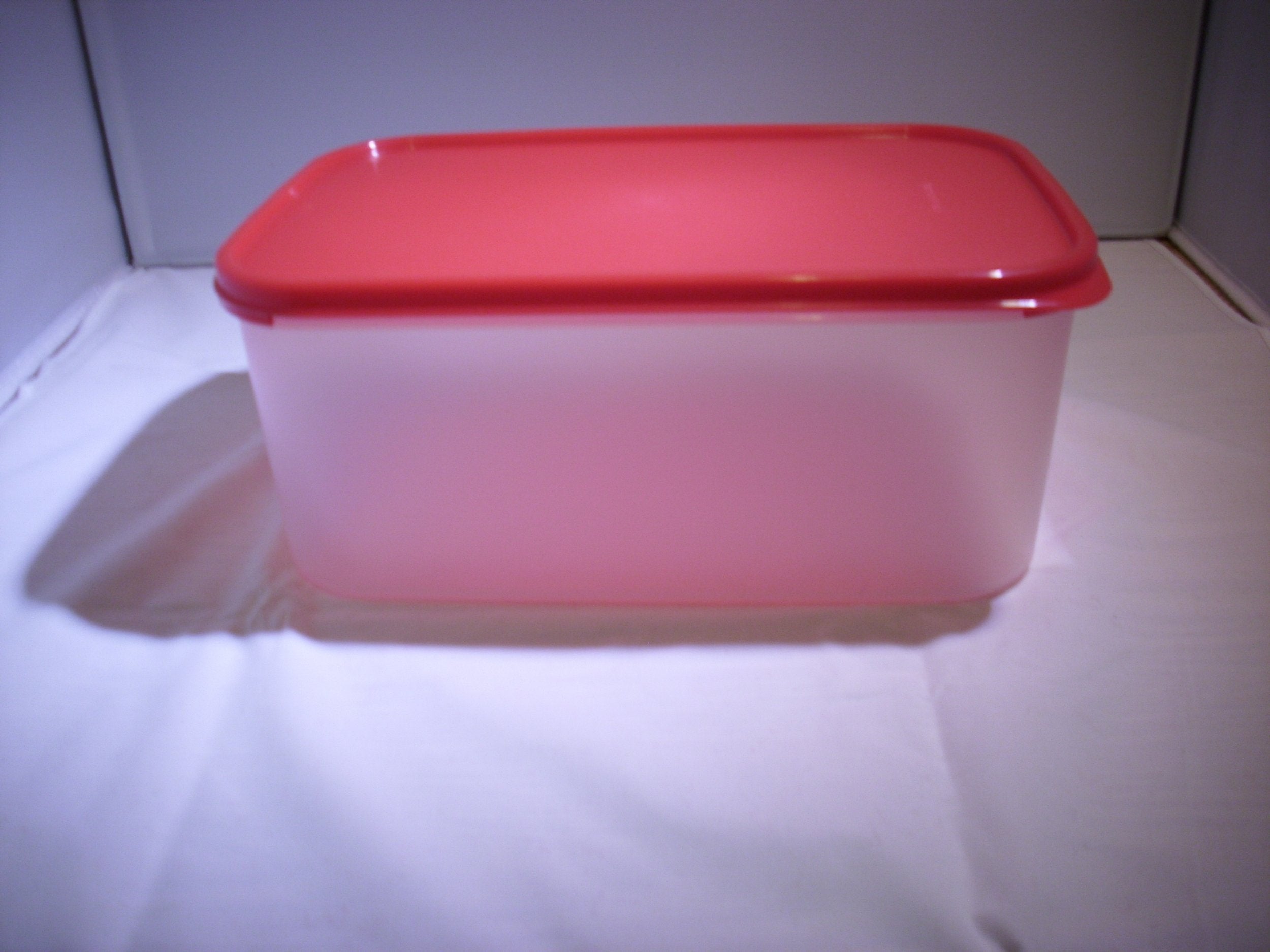 Tupperware Modular Mates Rectangular 2 Container In Red Passion