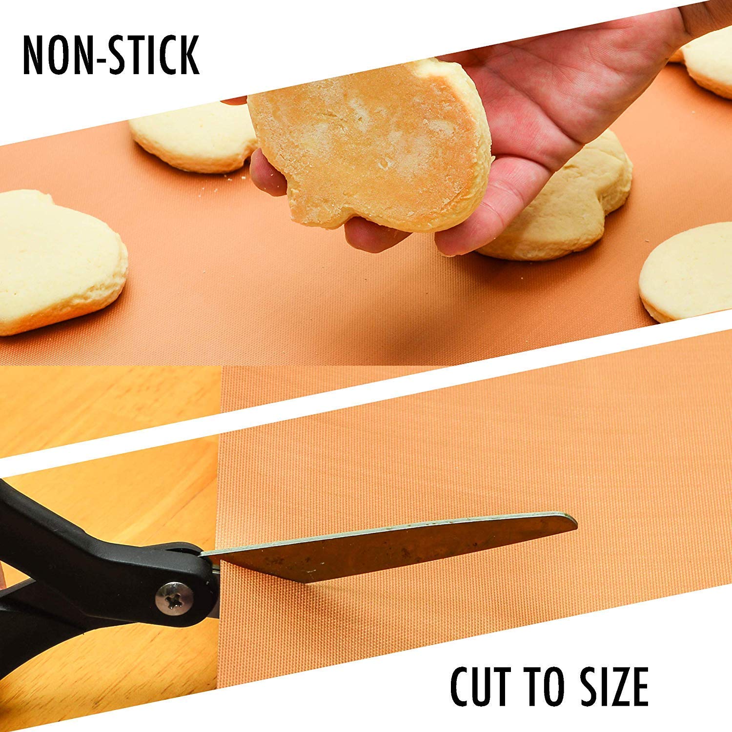 Non-Stick Reusable Oven Liners For The Bottom Of Gas, Electric & Microwave Ovens-Works As Baking Mat & Grill Mat-Set Of 4