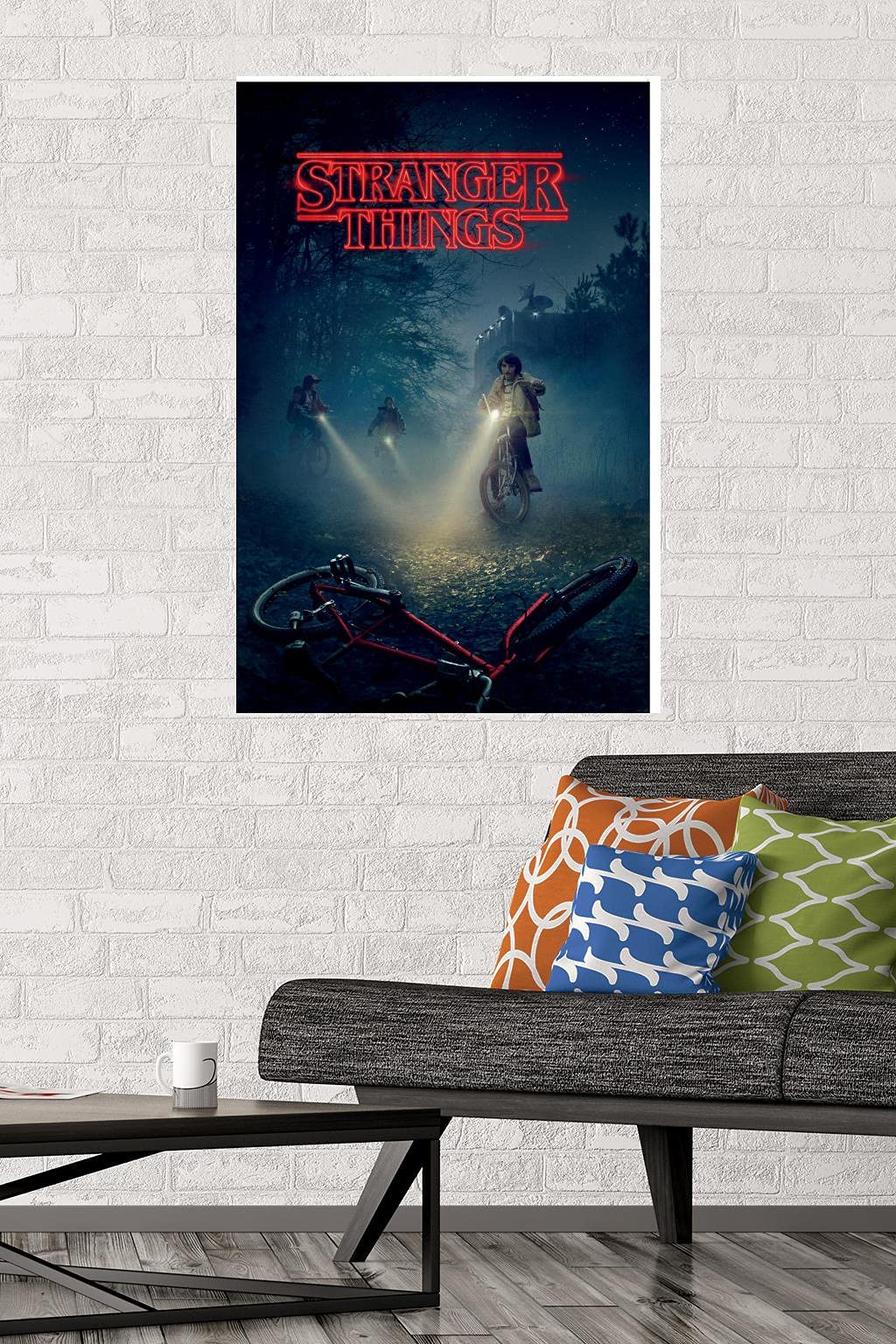 Trends International Stranger Things Bikes Wall Poster, 22.375" x 34", Unframed Version, Model RP16148