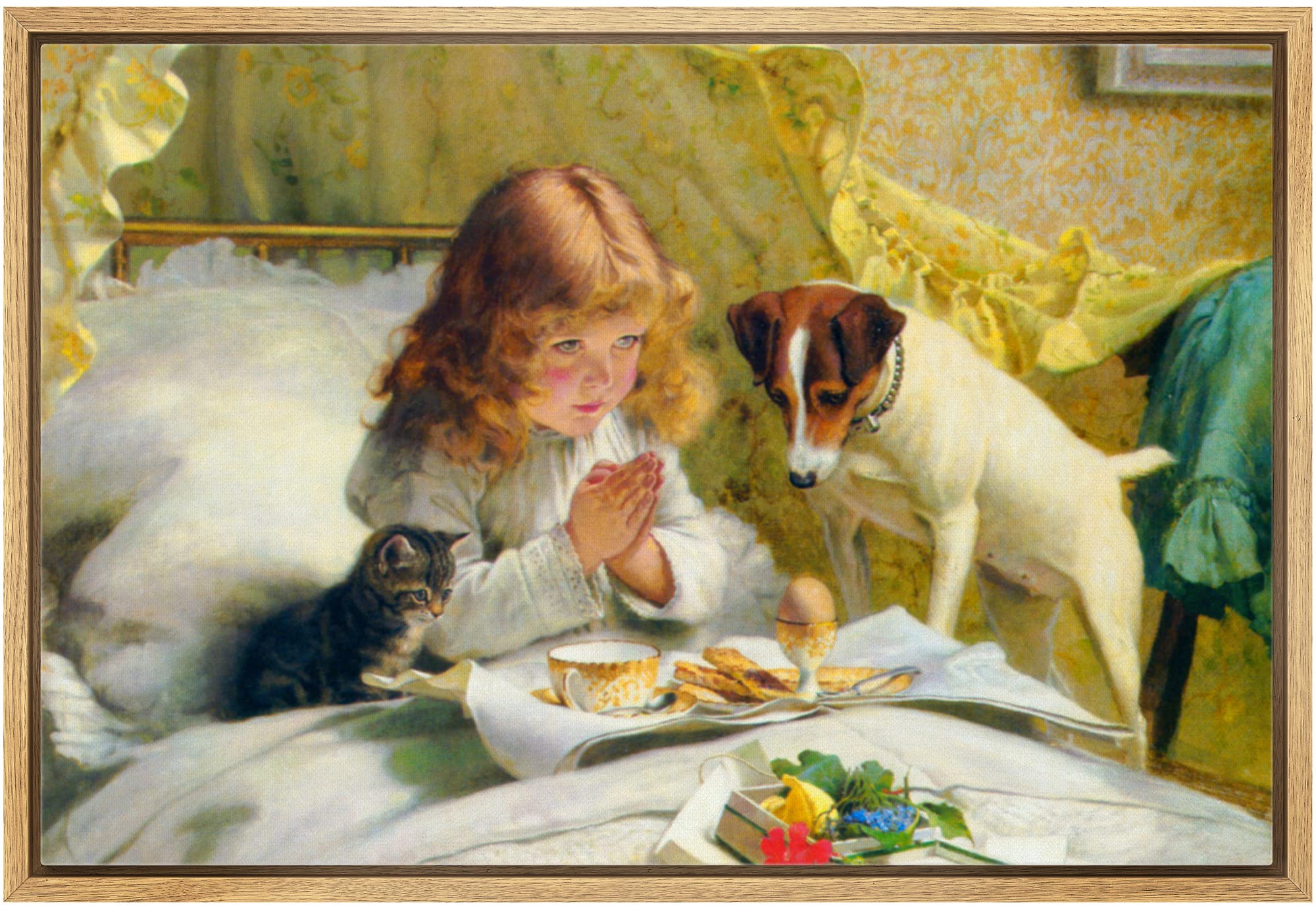 Wall26 Framed Canvas Print Wall Art Suspense By Charles Burton Cultural People Oil Painting Fine Art Traditional Dramatic Multic