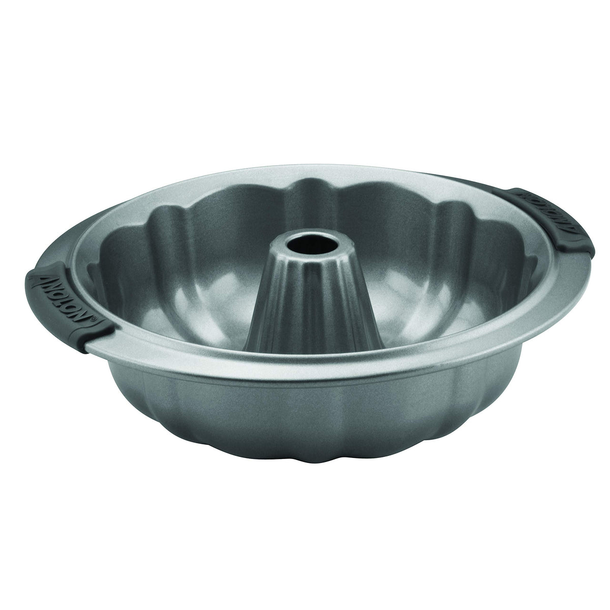 Anolon Advanced Nonstick Fluted Mold Baking Pan, 9.5 Inch, Gray, Carbon Steel