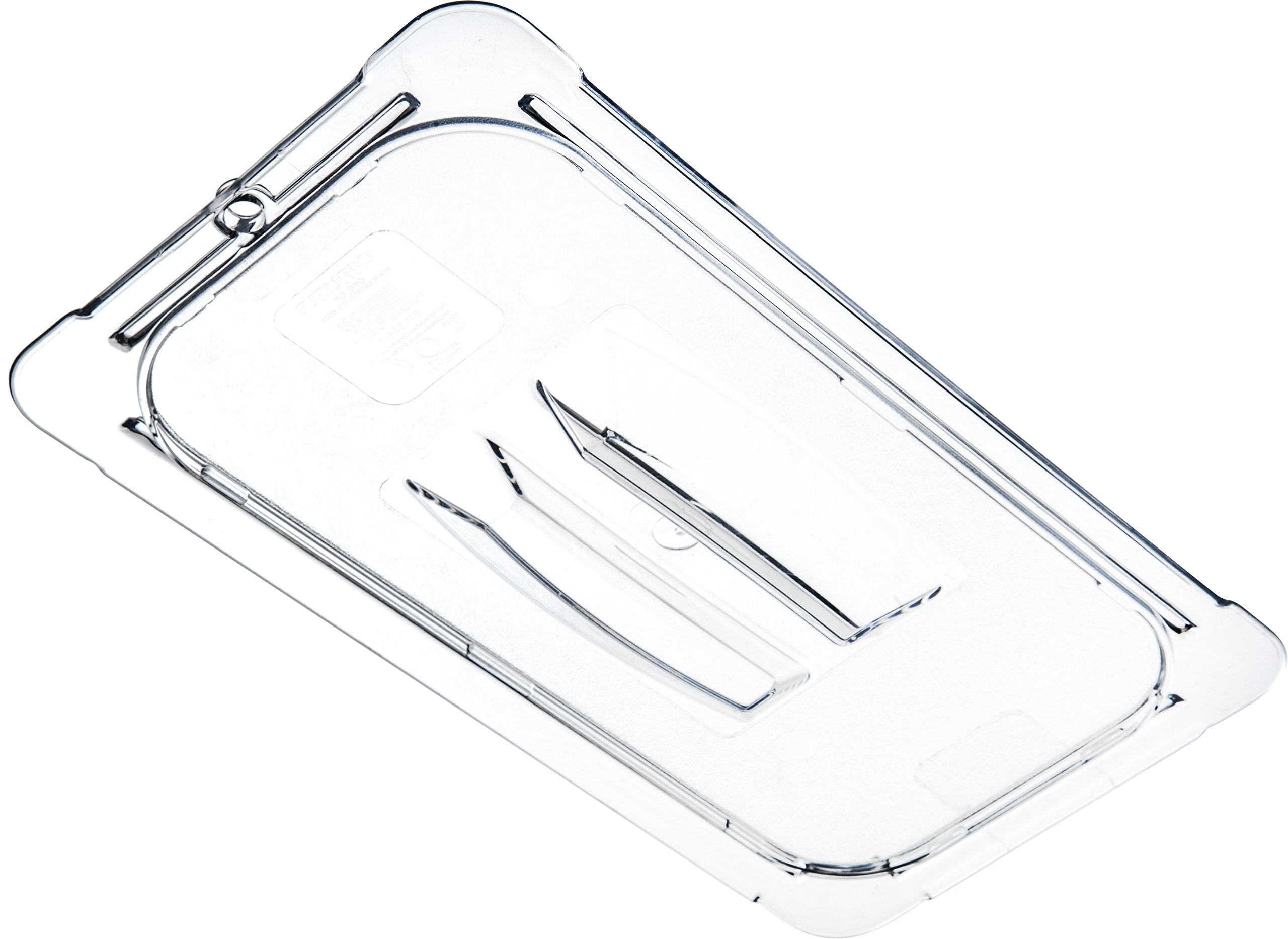 Carlisle Foodservice Products Cfs 10270U07 Storplus Third Size Polycarbonate Universal Handled Food Pan Lid, Clear (Pack Of 6)