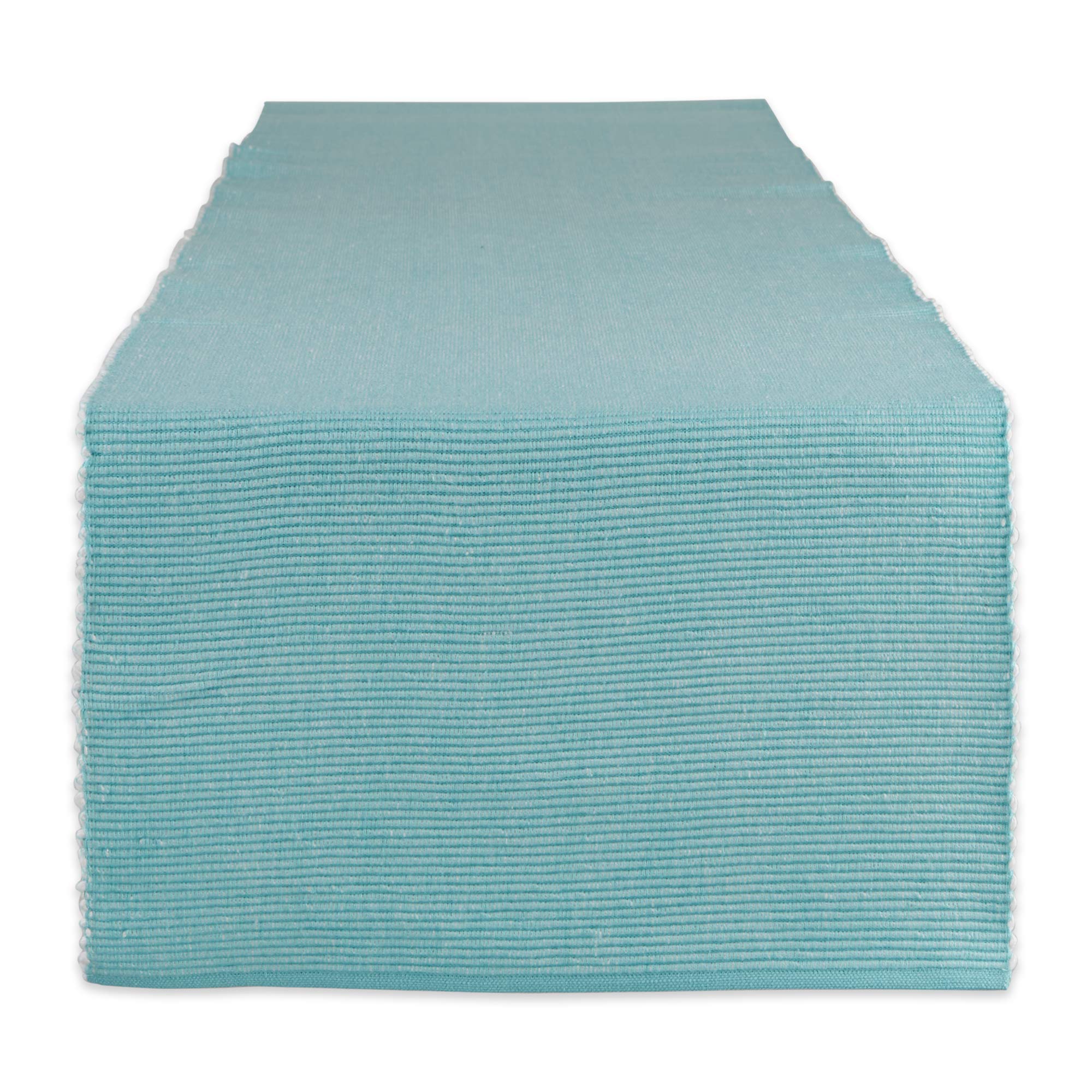 DII Two-Toned Collection Tabletop, Tablerunner, 13x108, Aqua