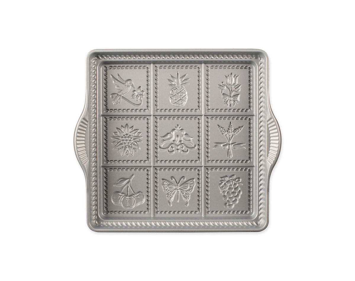 Nordic Ware English Shortbread Pan, 9X9 Inches, Non-Stick ...