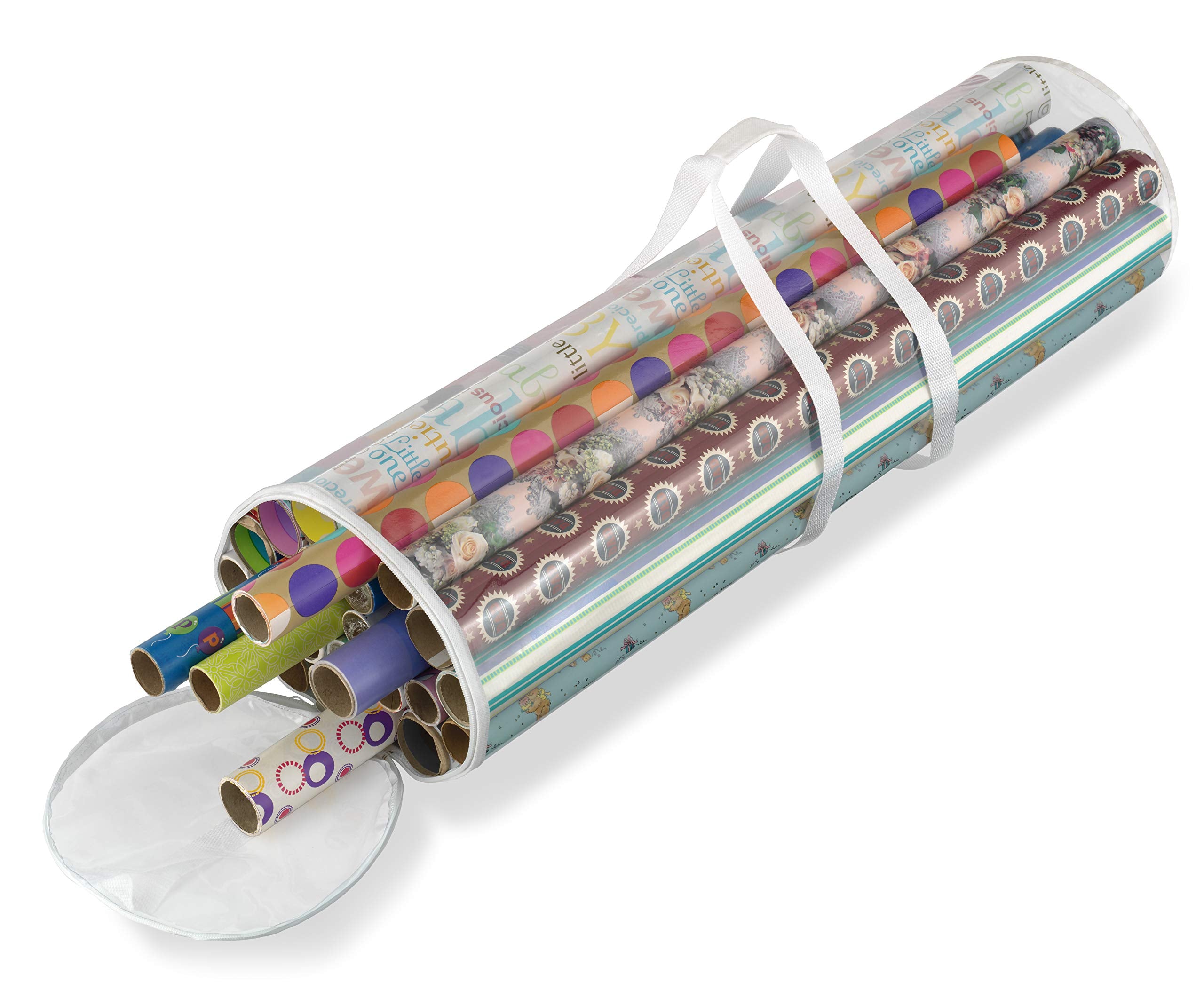 Whitmor Christmas Gift Wrap Organizer For 30 Rolls Of Gift Wrap