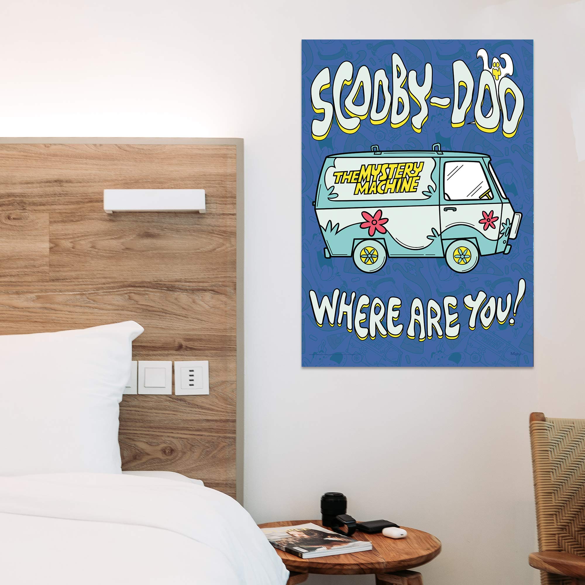 Mightyprint Scooby-Doo - Where Are You - Mystery Machine - Durable 17    X 24 Wall Art - Not Made Of Paper - Officially Licensed