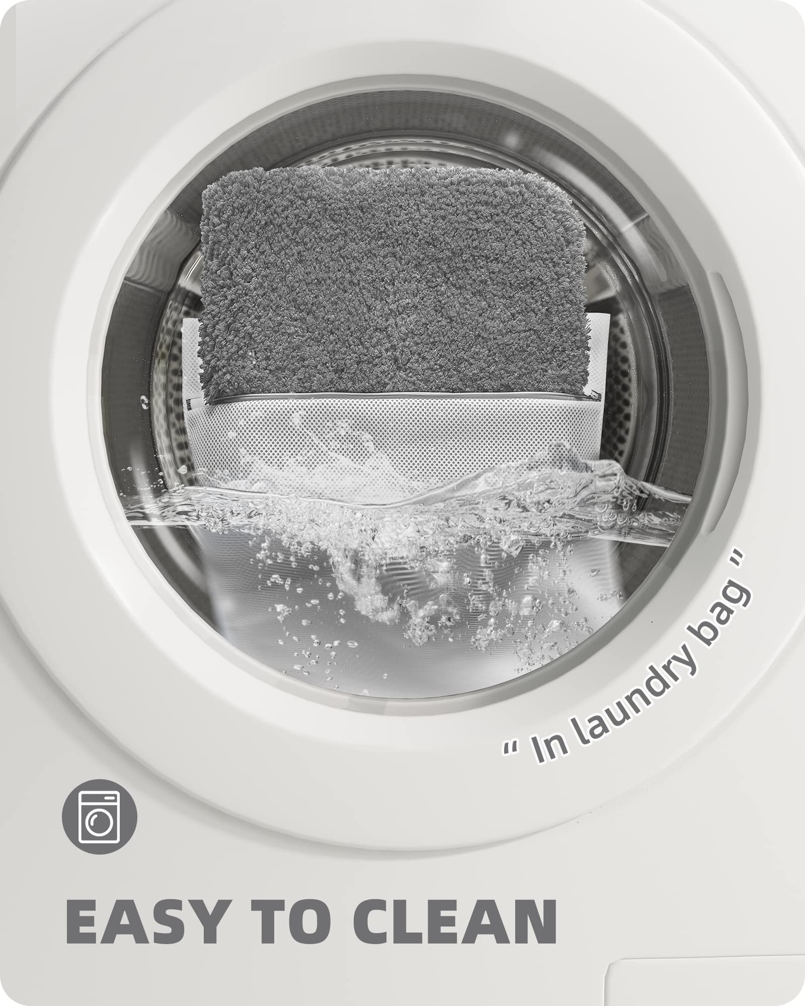 Color&Geometry Light Gray Bathroom Rugs 20   X32   - Upgrade Your Bathroom With Soft Thick Light Grey Bath Mat- Non Slip, Plush,