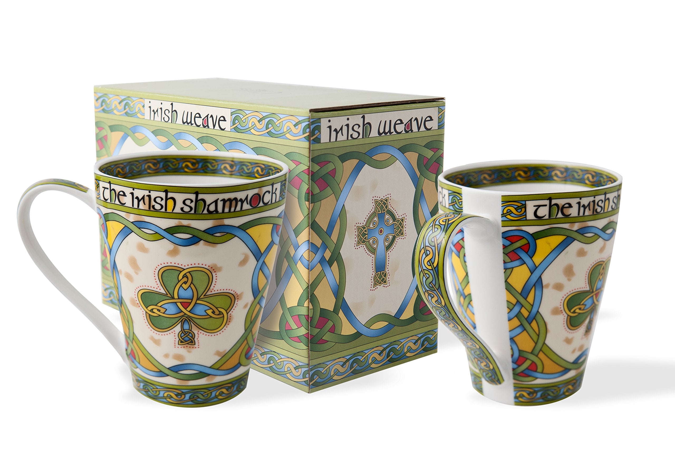 Royal Tara Irish Shamrock Mug - Irish Weave (Set Of 2)