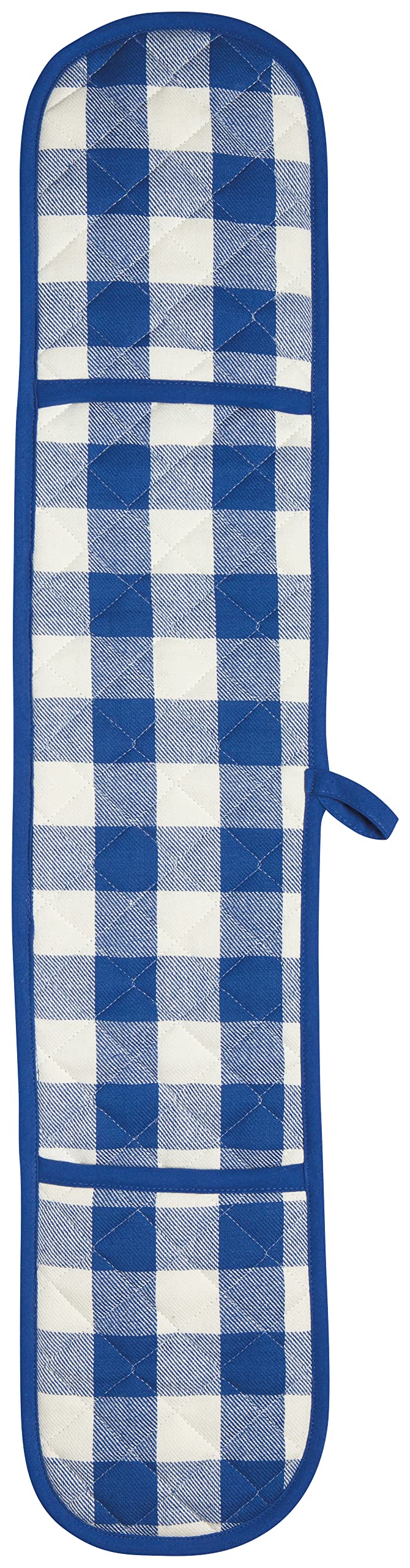 Now Designs Double Chef Oven Mitt, W7.5 X L36In, Royal Buffalo Check