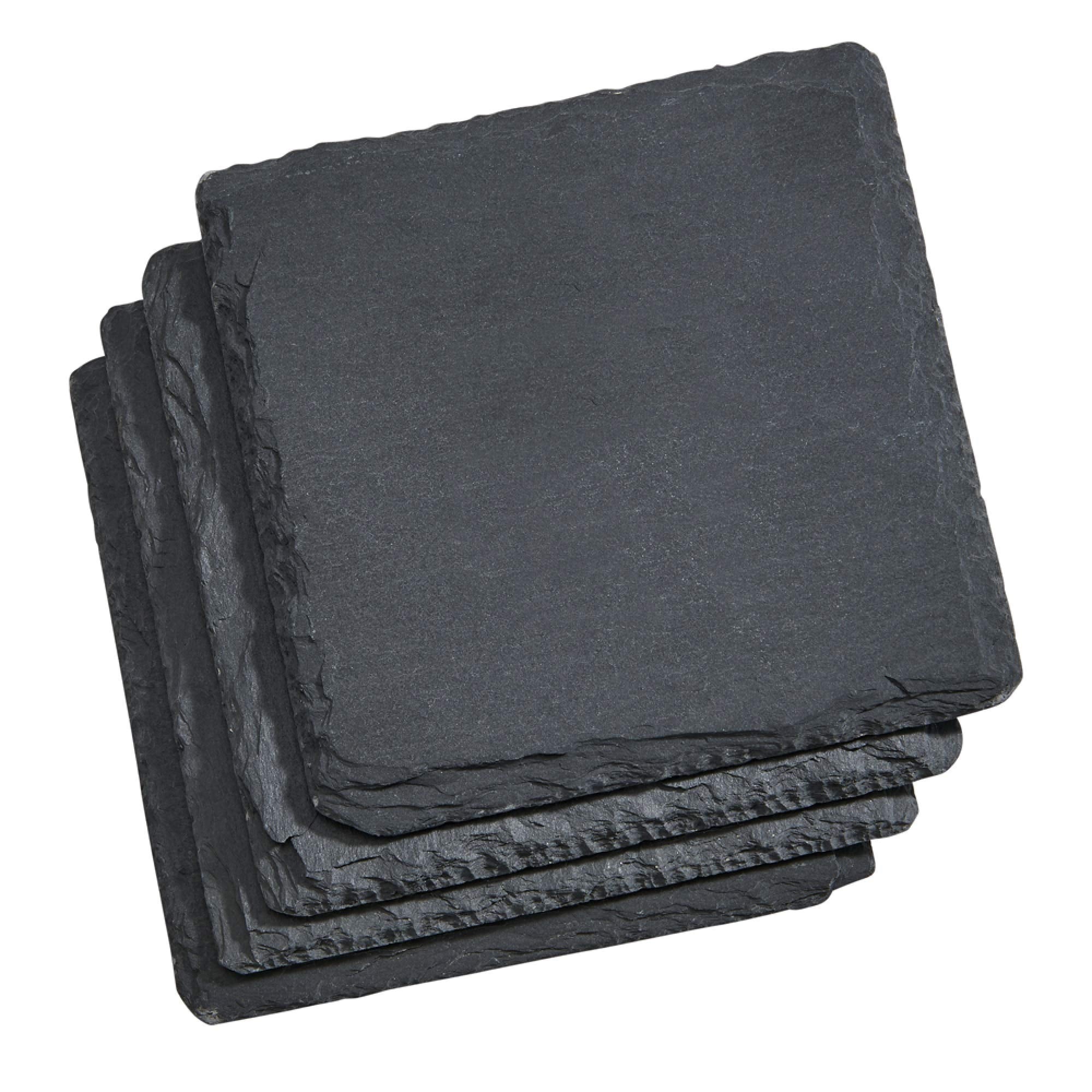 Square Slate Coasters - Set Of 4