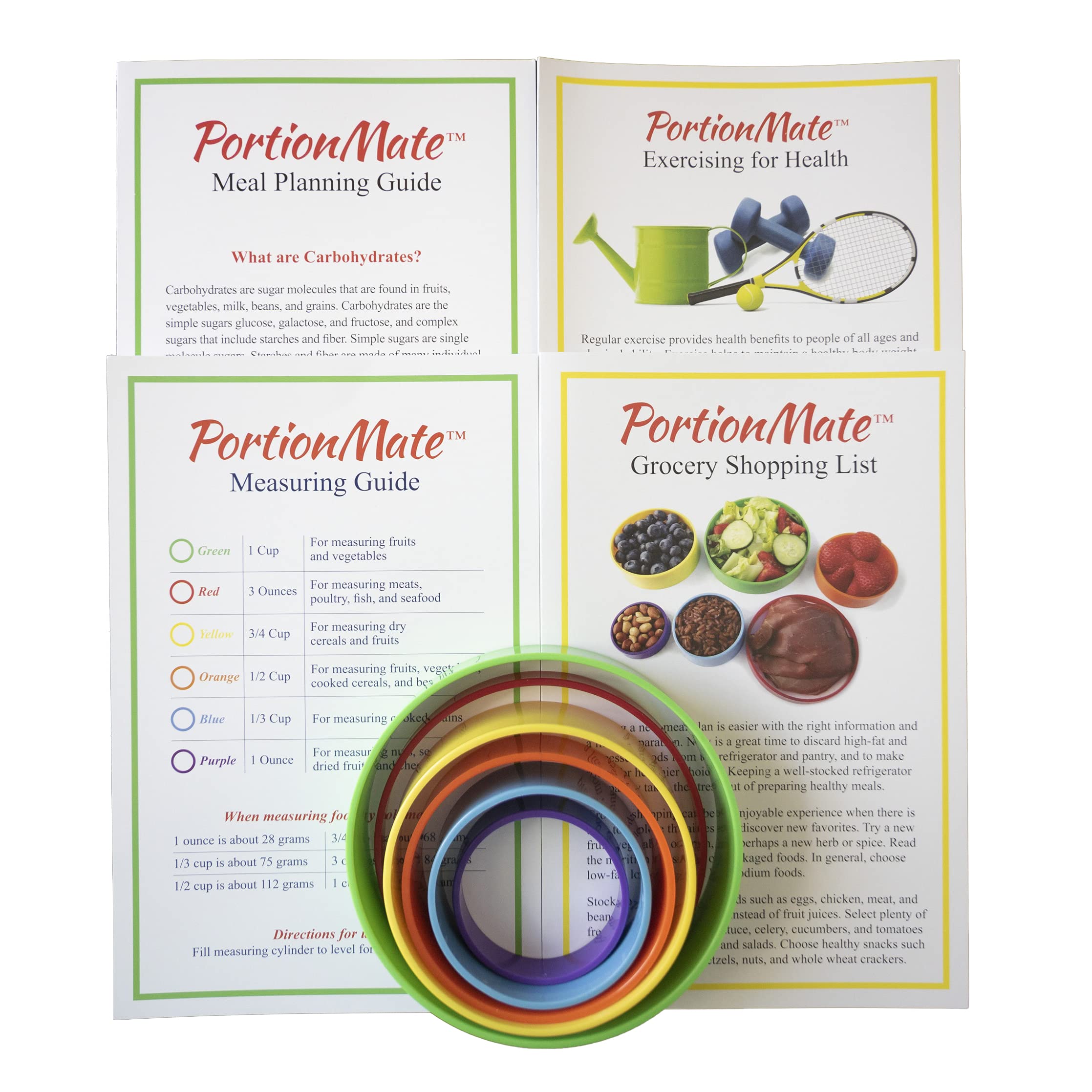 Portionmate Perfect Portions - The Portion Control Quick Start Kit - Now Portion Control Is Fast, Affordable, And Accurate!, (Pm