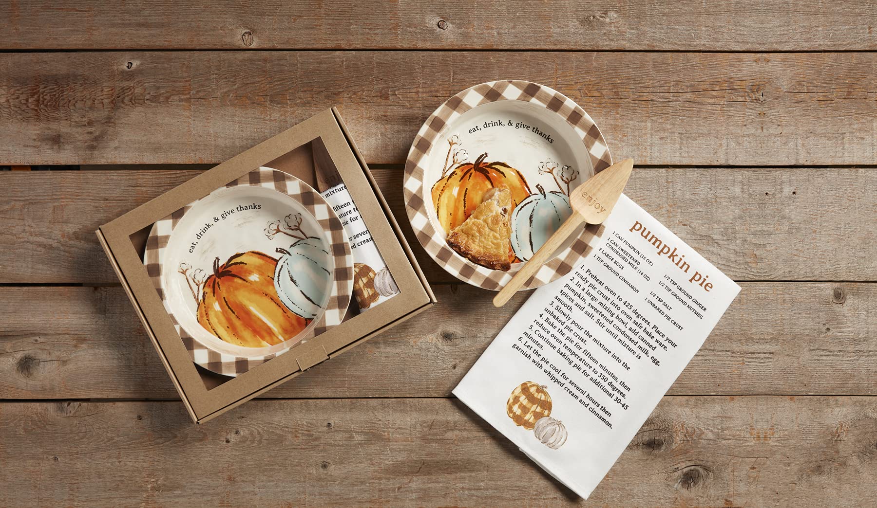 Mud Pie, Multi, Boxed Pie Recipe Cutter Set, Plate 2'' X 10'' Dia