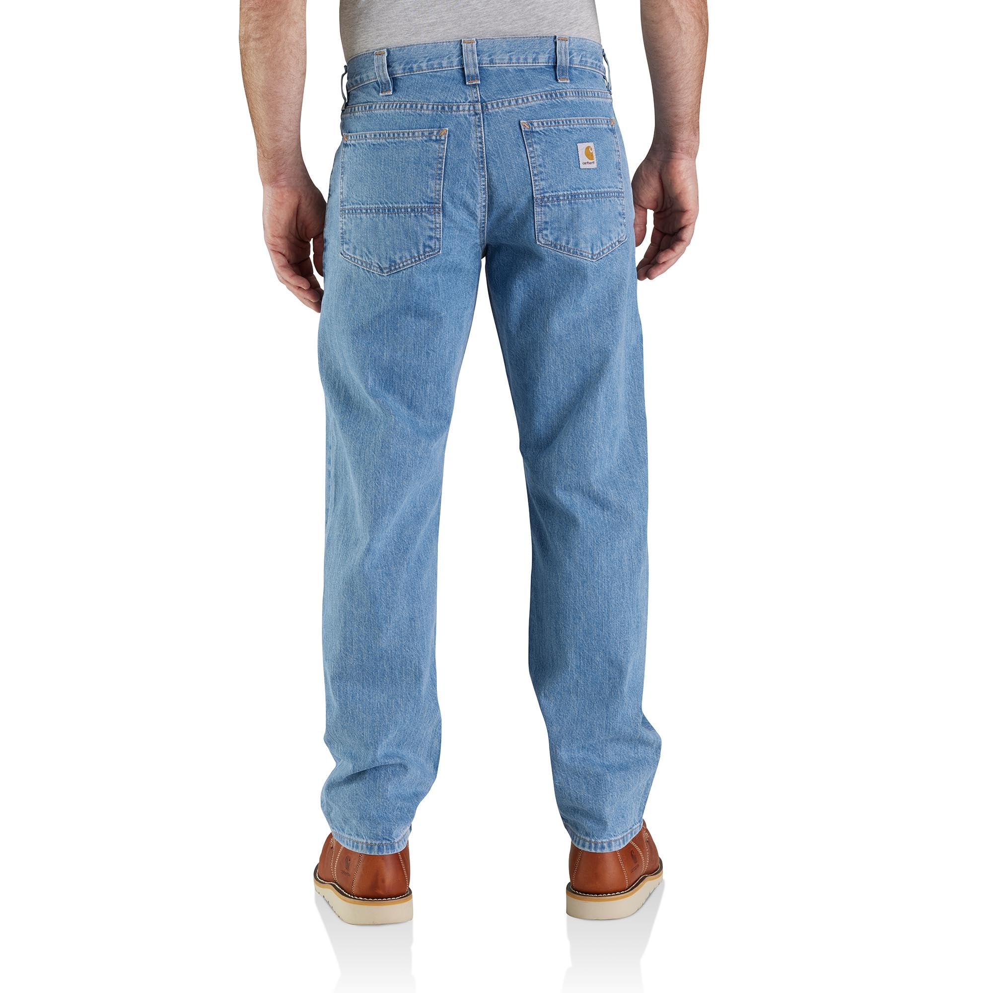 Carhartt Mens Relaxed Fit 5-Pocket Jean, Cove, 44W X 32L