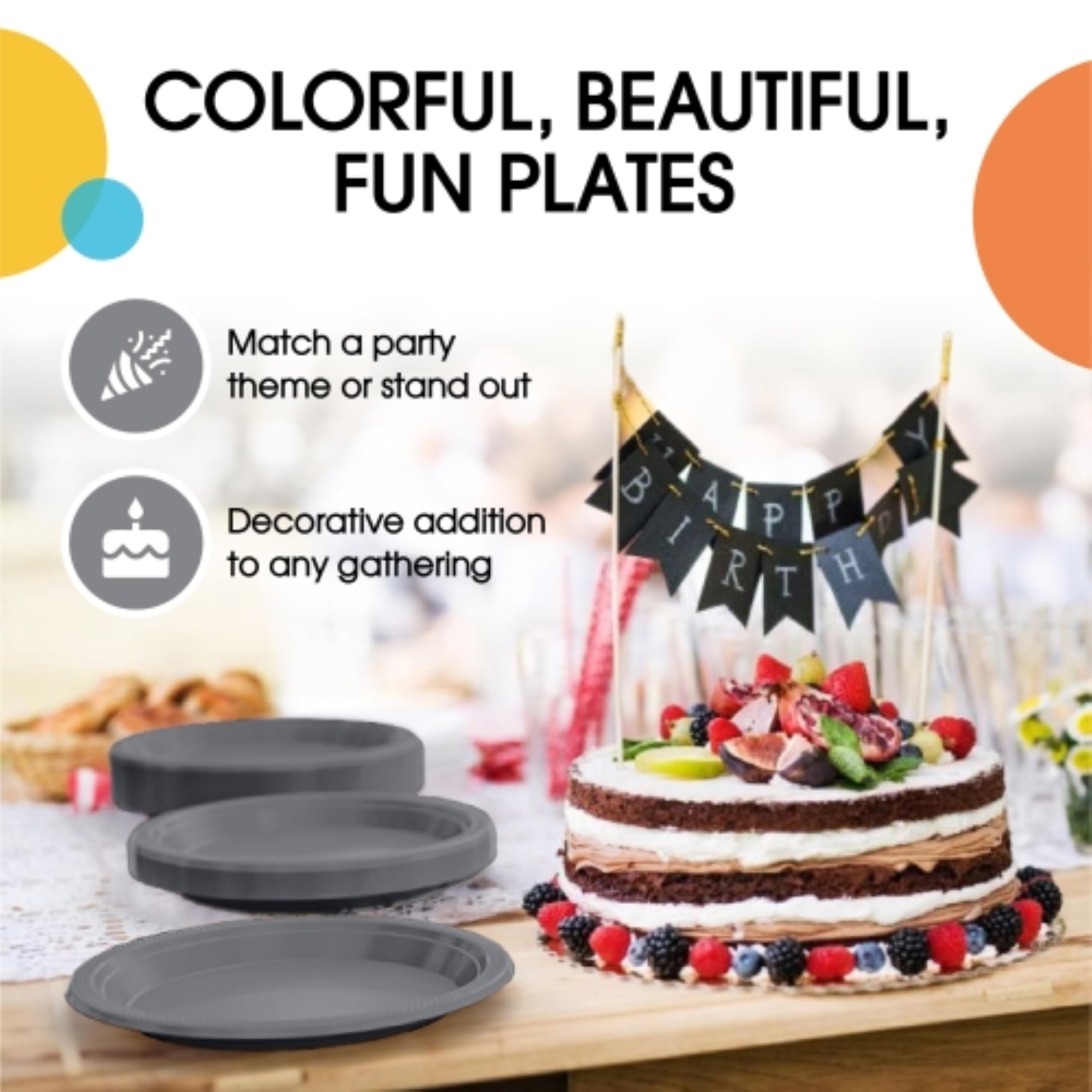 Exquisite Silver Plastic Plates For Party 9 Silver Disposable Plates For Party Supplies 50 Pcs Disposable Dinner Plate Heavy D