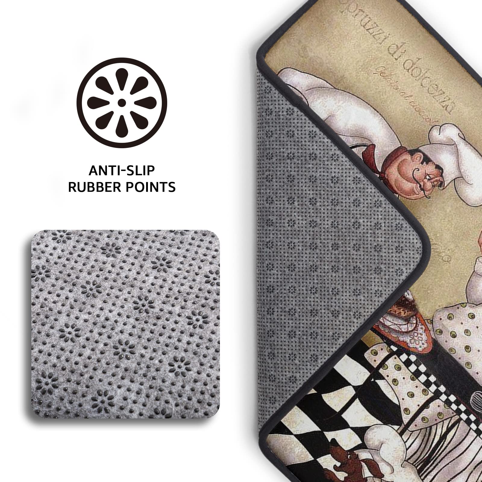 Kitchen Fat Chef Man Mats And Rugs Non Slip Anti Fatigue Washable Kitchen Floor Mats For In Front Of Sink And Bathroom Carpet Do