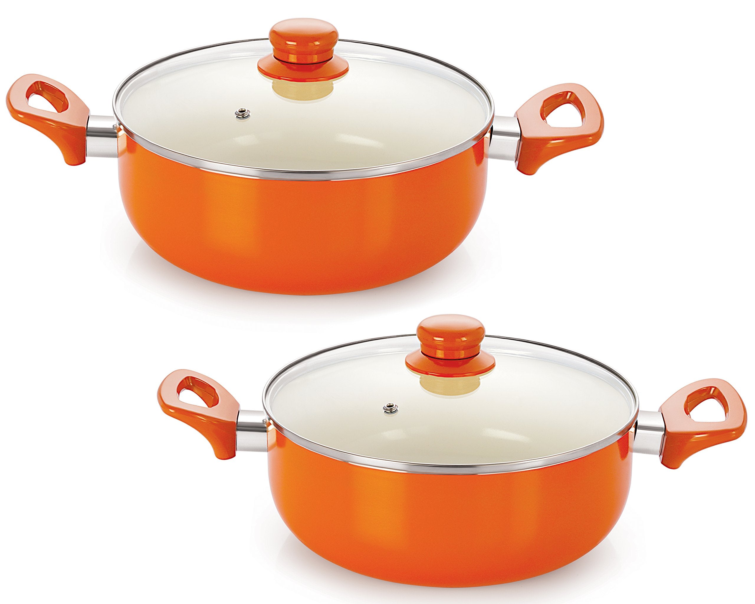 Nirlon Induction Based 5 Layer Coated NonStick Ceramic Kitchenware Gift 4Pieces Set