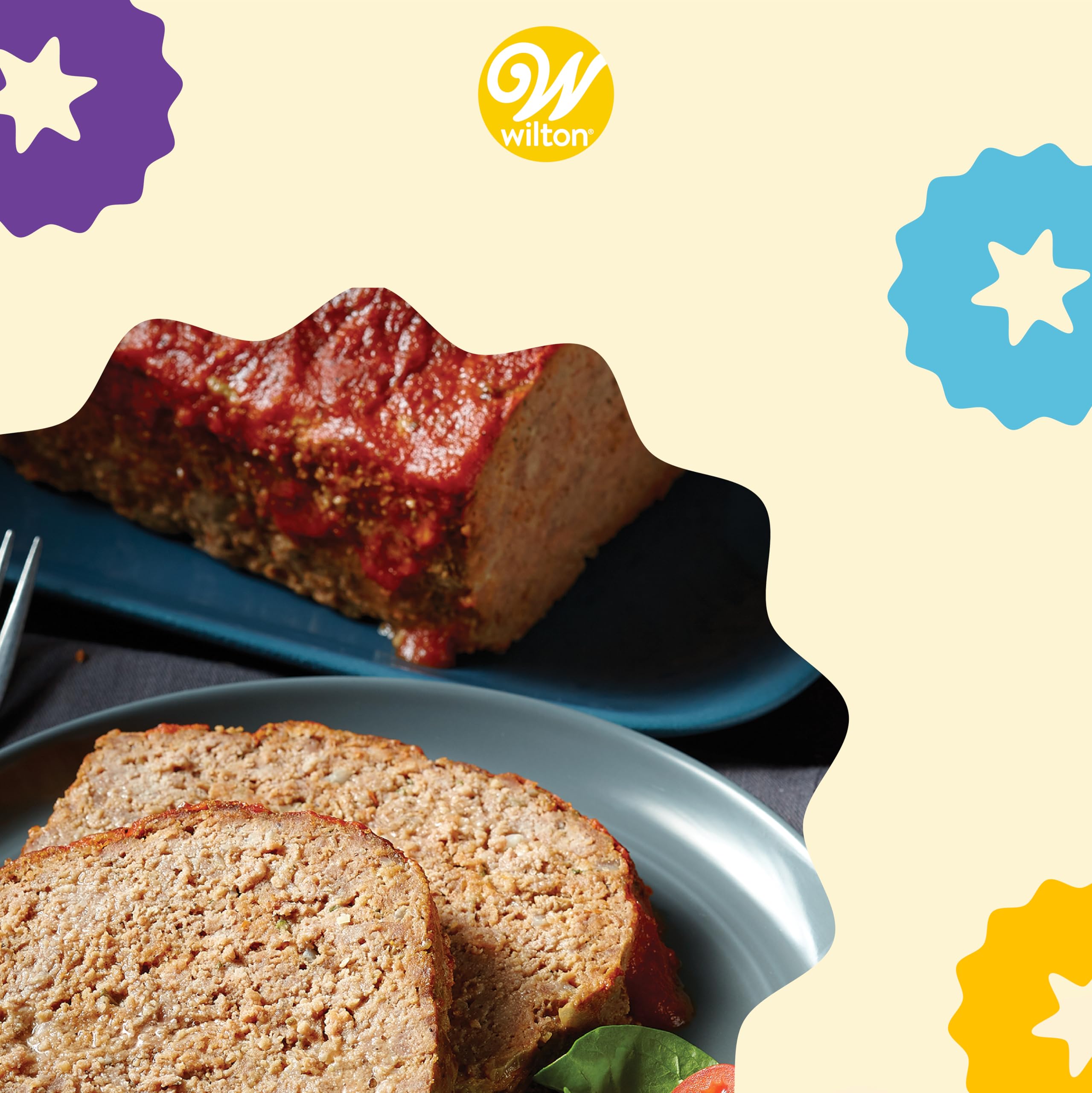 Wilton Perfect Results Premium Non-Stick Bakeware - Meatloaf Pan Set, Reduce The Fat And Kick Up The Flavor, 2-Piece Set