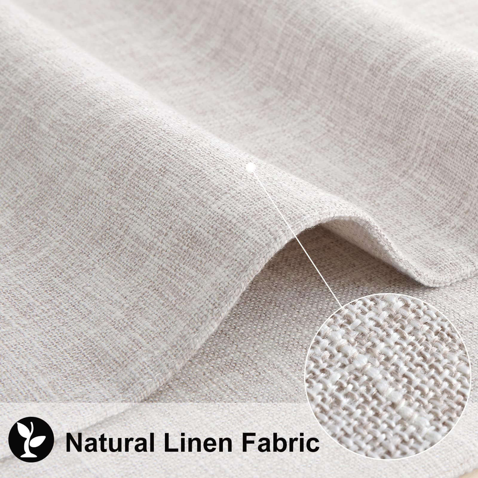 Homing Neutral Beige Cloth Placemats Set Of 6 - Cotton Linen Blend Washable Farmhouse Dining Table Mats For Indoors & Outdoors,